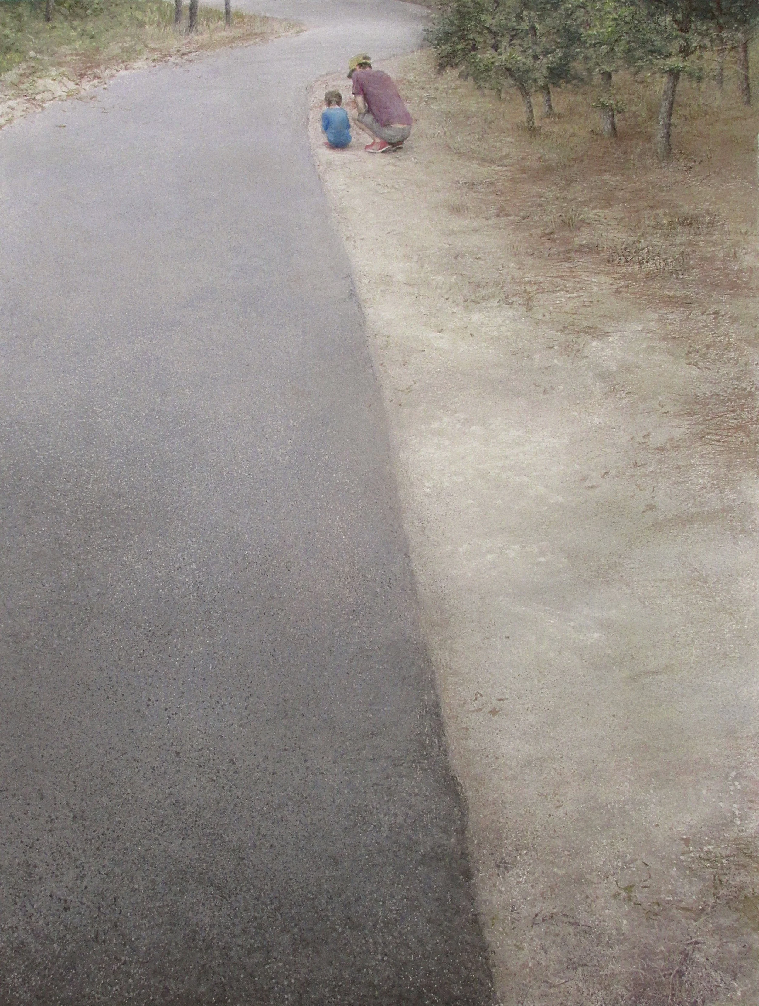 "Along the Way" pastel 36 x 25 inches