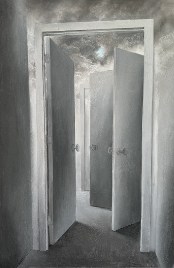 "Way Beyond the Blue" pastel 28 x 20 inches