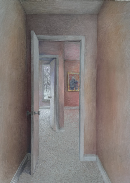 "Autumn into Winter" pastel 28 x 20 inches