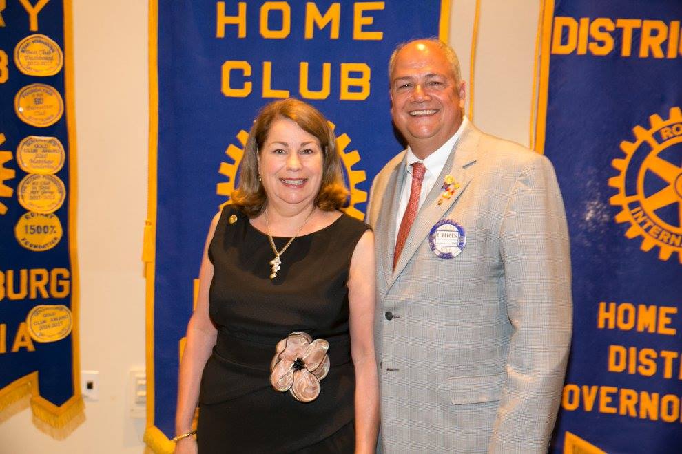 District Governor, Chris Runion with his wife Jennifer