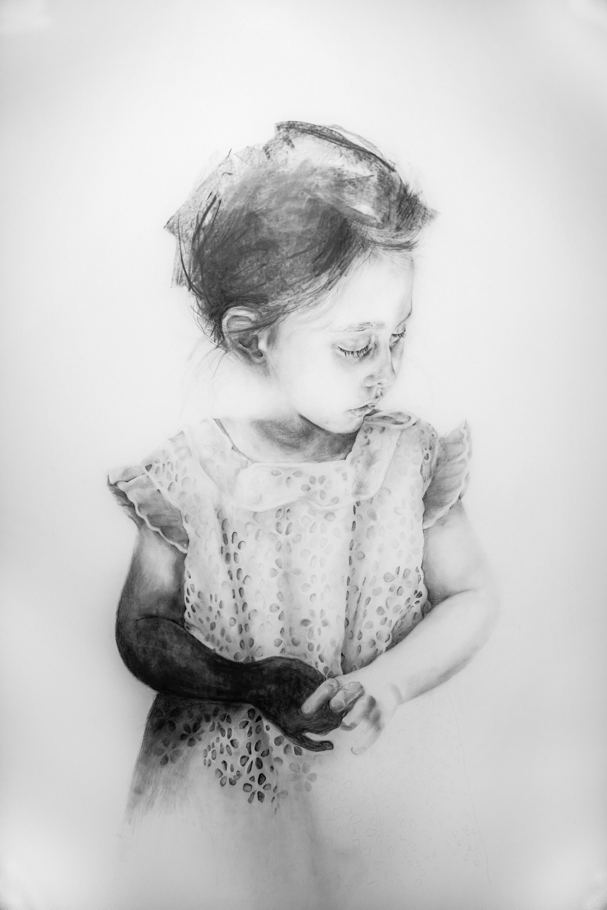 Untitled Girl in Lace Dress