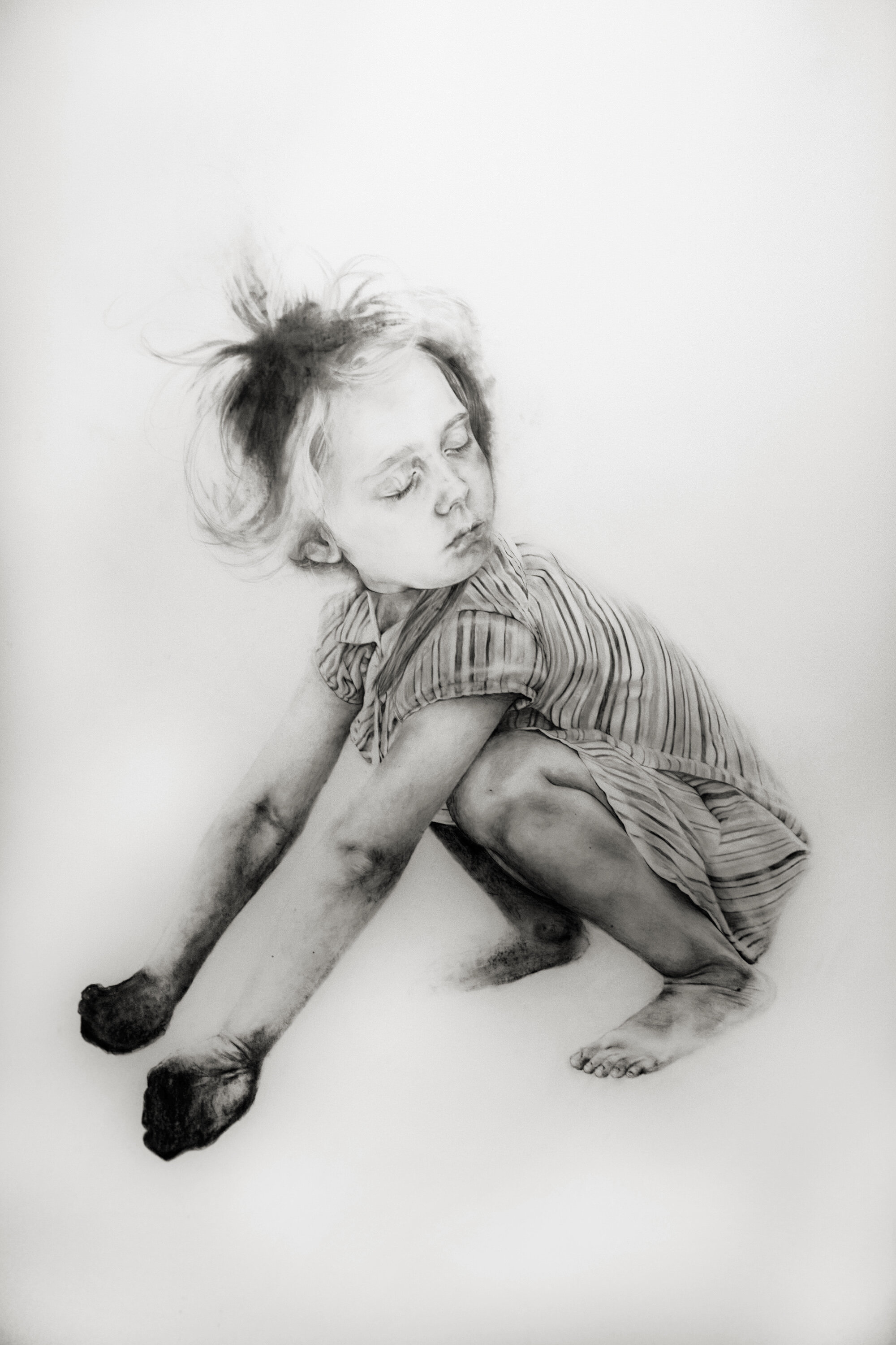 Untitled Girl in Stripes