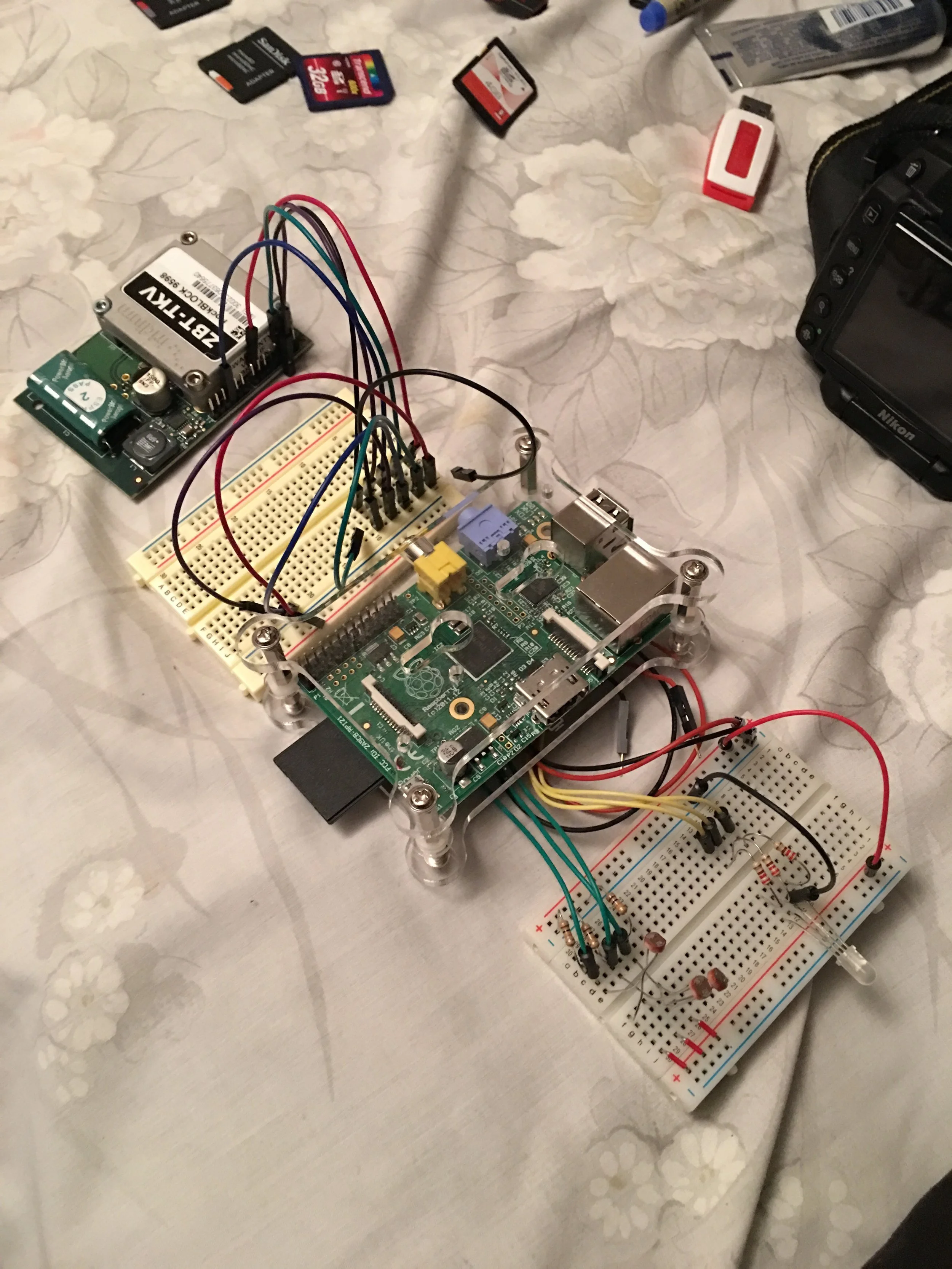  Playing with RockBlock Satellite Comm unit, Raspi, and LEDs 