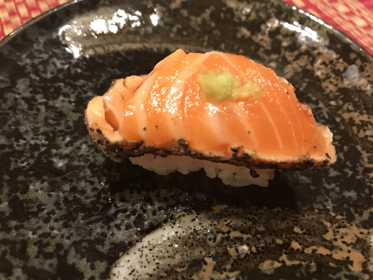 Peppered Salmon Nigiri
