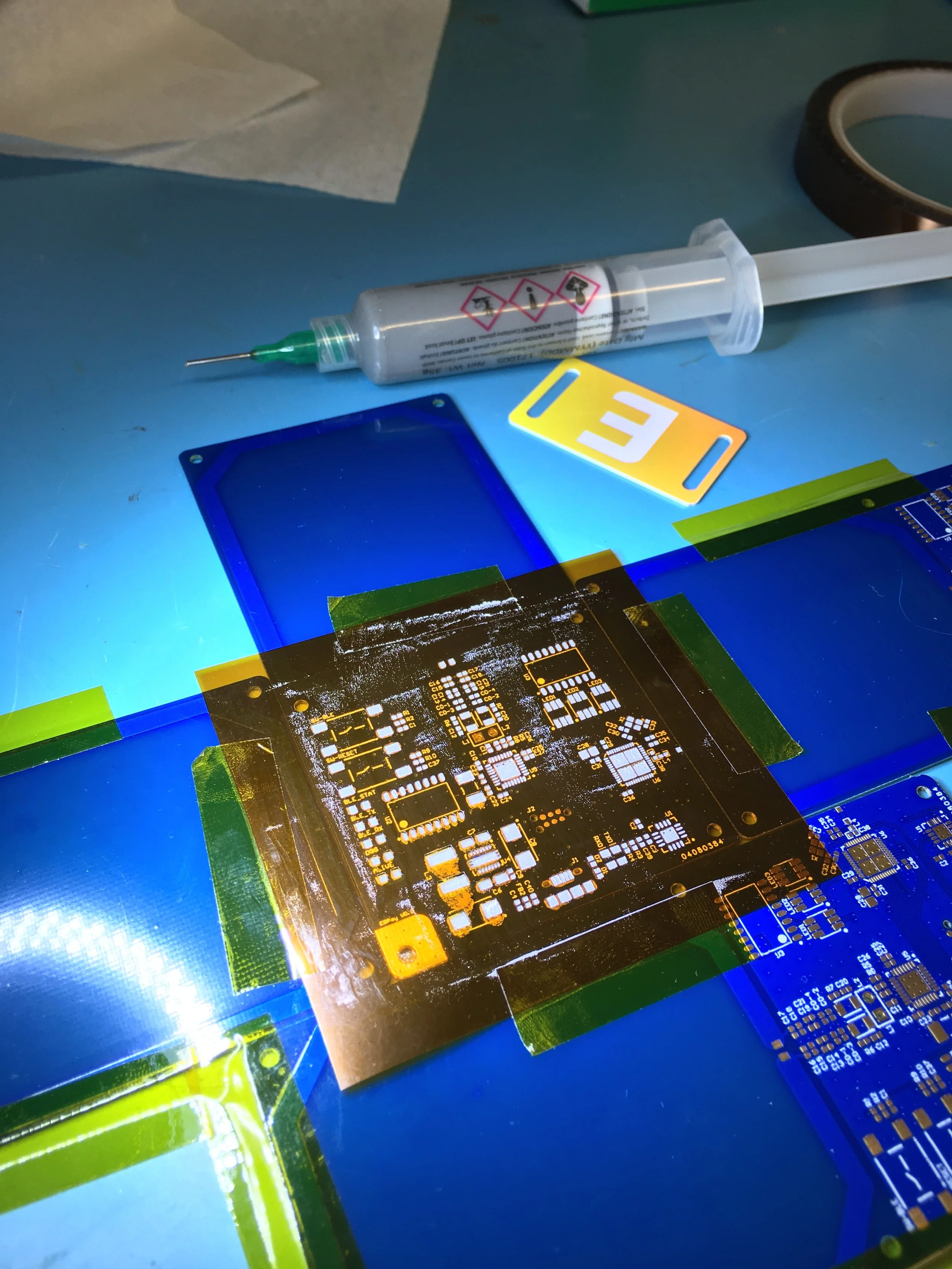  Using solder paste method with kapton 