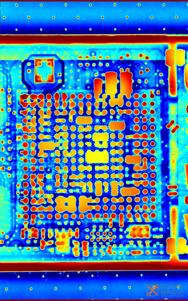  X-ray of chip after reflow to check for any shorts. 