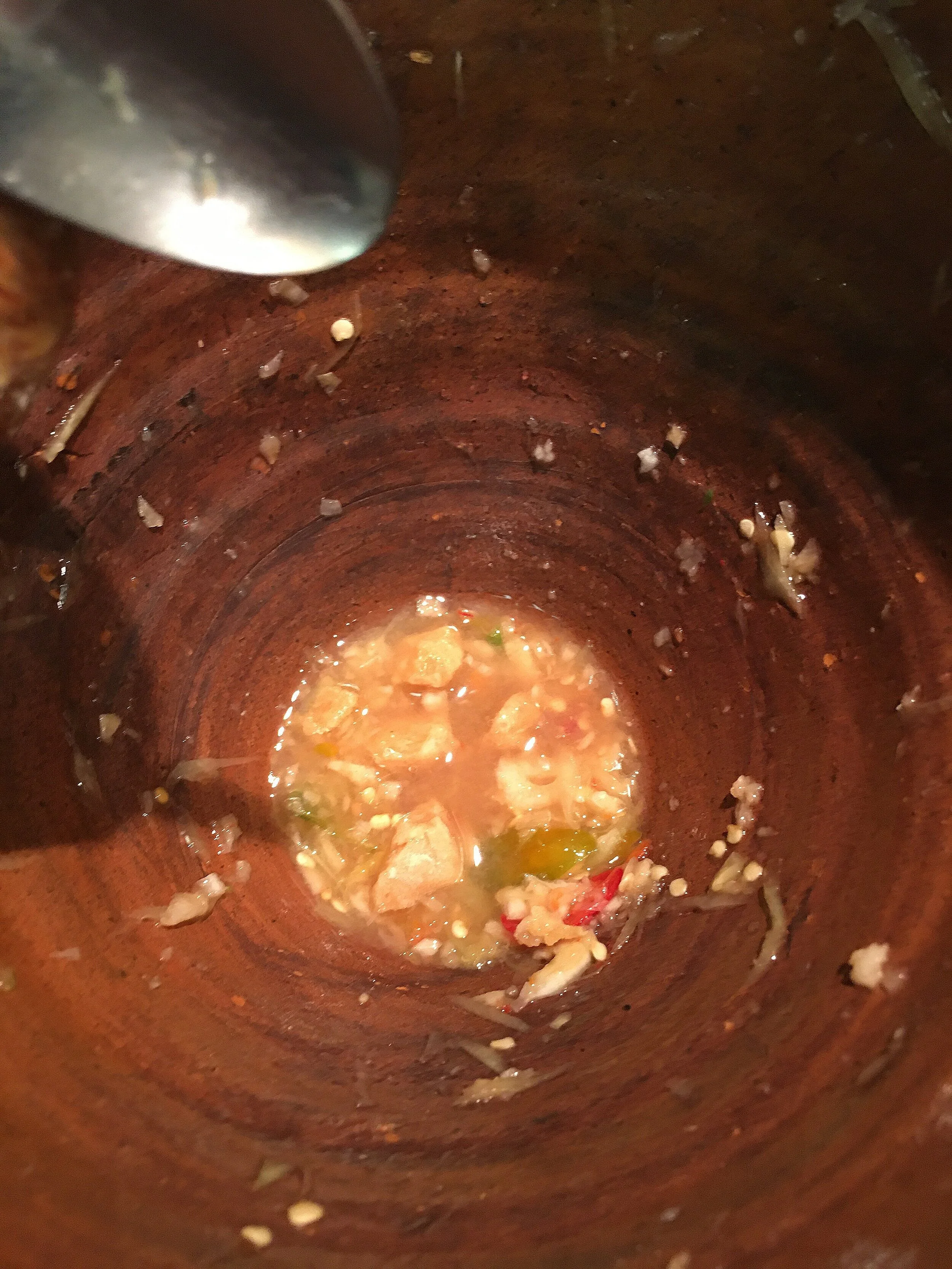 Add Fish Sauce and Dried Shrimp