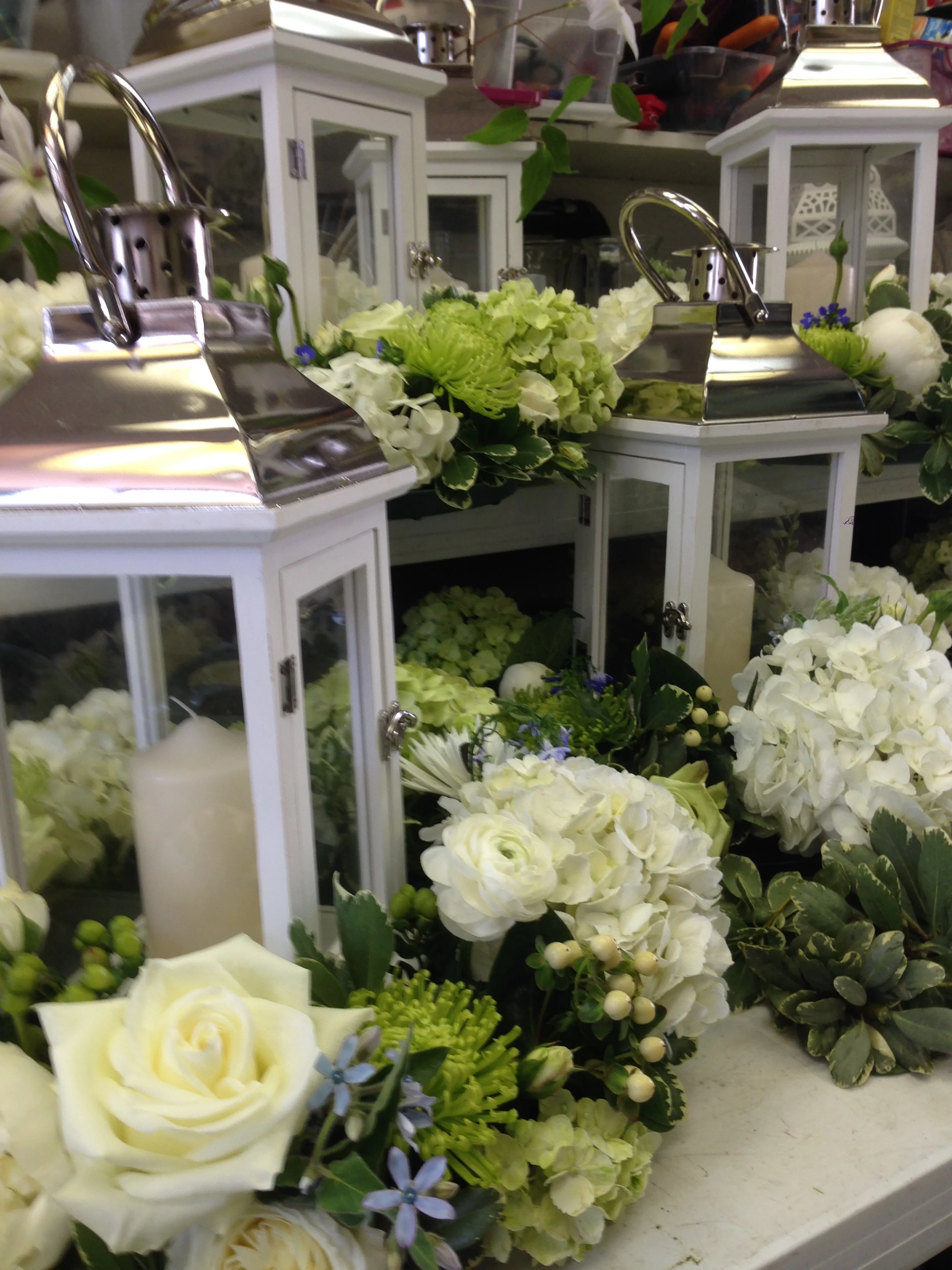 Lantern Floral Arrangement