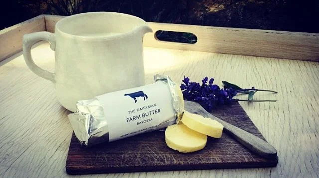 Farm butter and cream from #southaustralia @thedairymanbarossa. Simple and delicious! #DoDairy #SupportSA