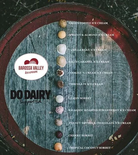 @barossa_valley_ice_cream have a huge selection of delicious #southaustralian ice cream for you to choose from on a hot summers day! Which would you try? #DoDairy #SupportSA