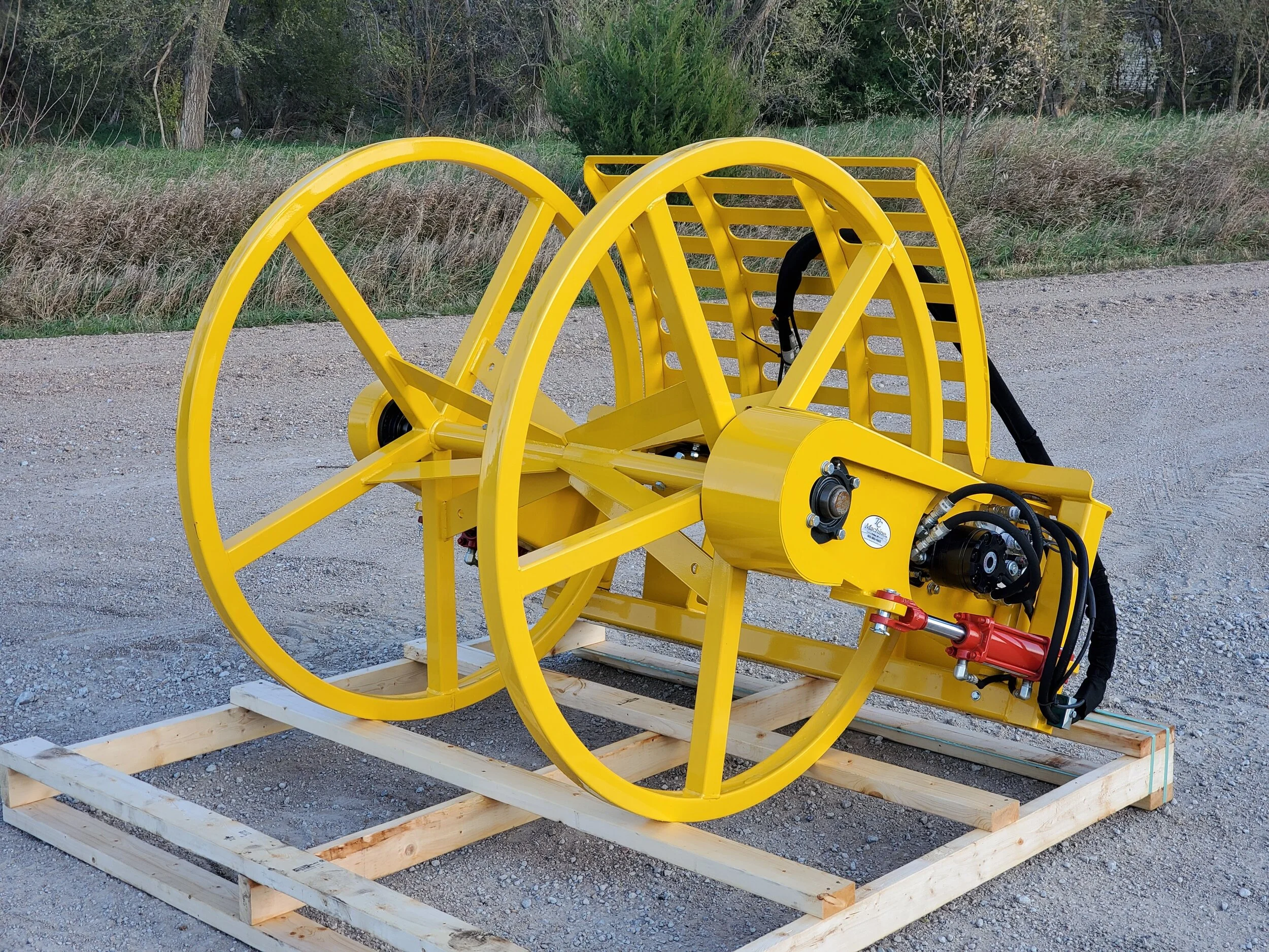 Heavy Duty Wire Winder Hotwood s cable-reel-trailers-single-reel-lane-trailer-manufacturing