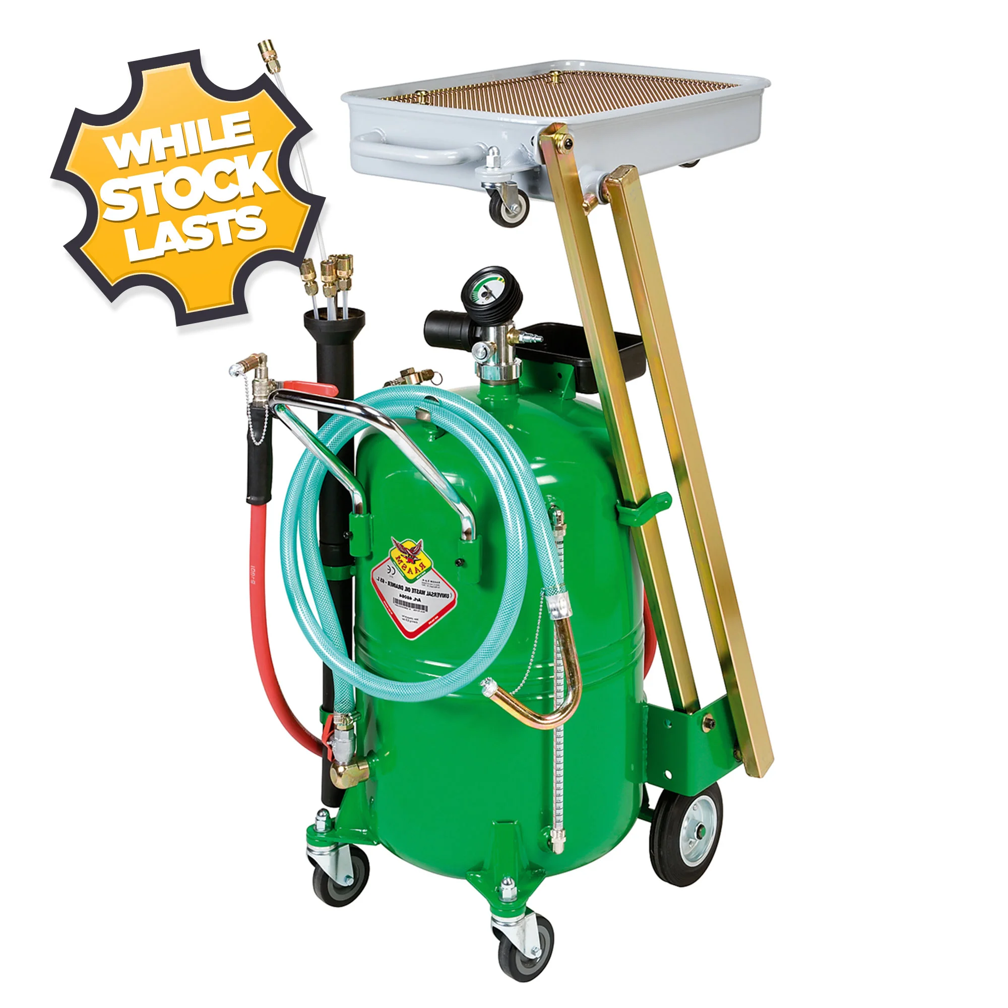 46065 - 65L Mobile Pantograph Oil Evacuator/Drainer