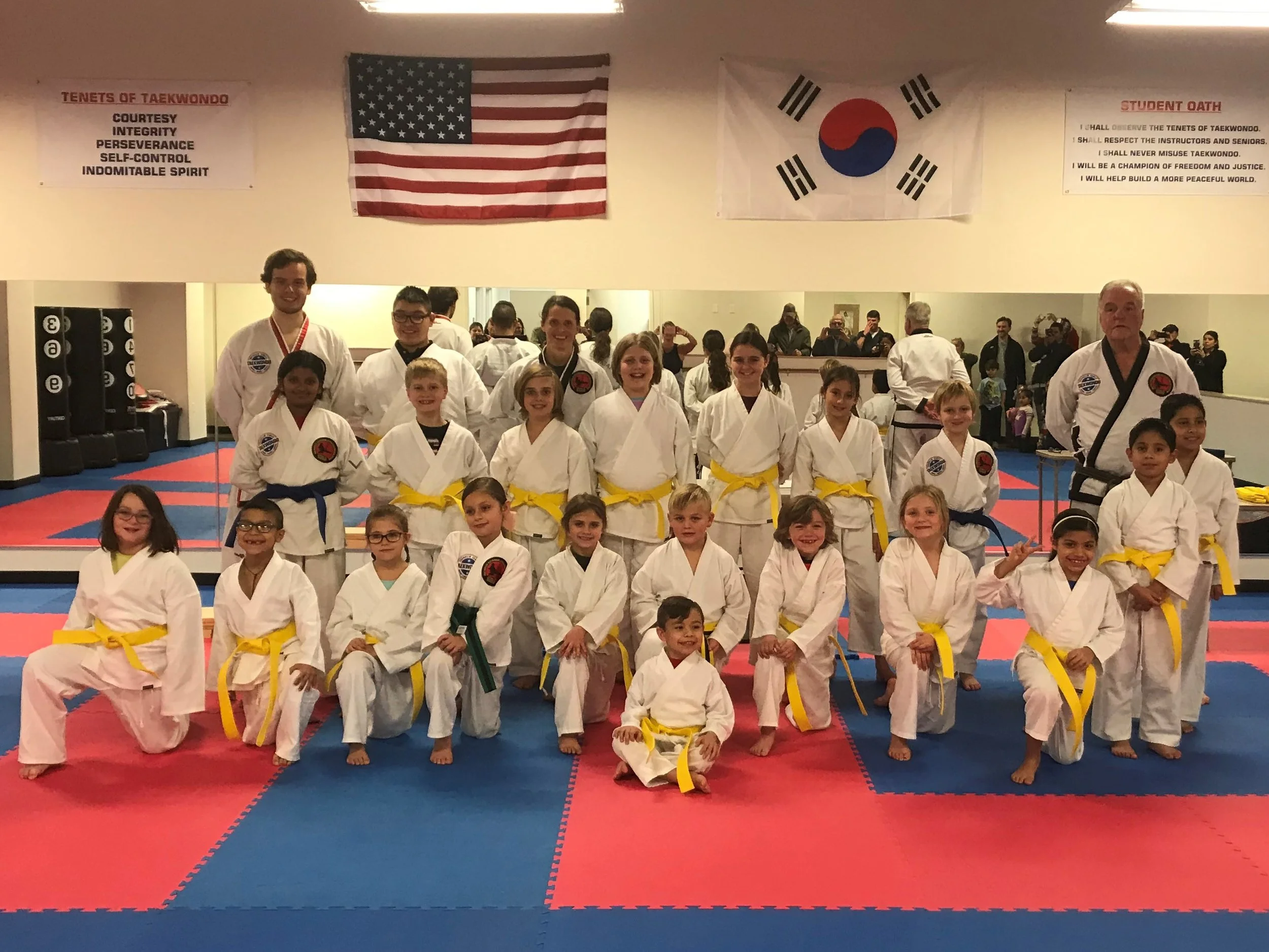 We are so proud of our students! They work hard to keep progressing through the ranks!