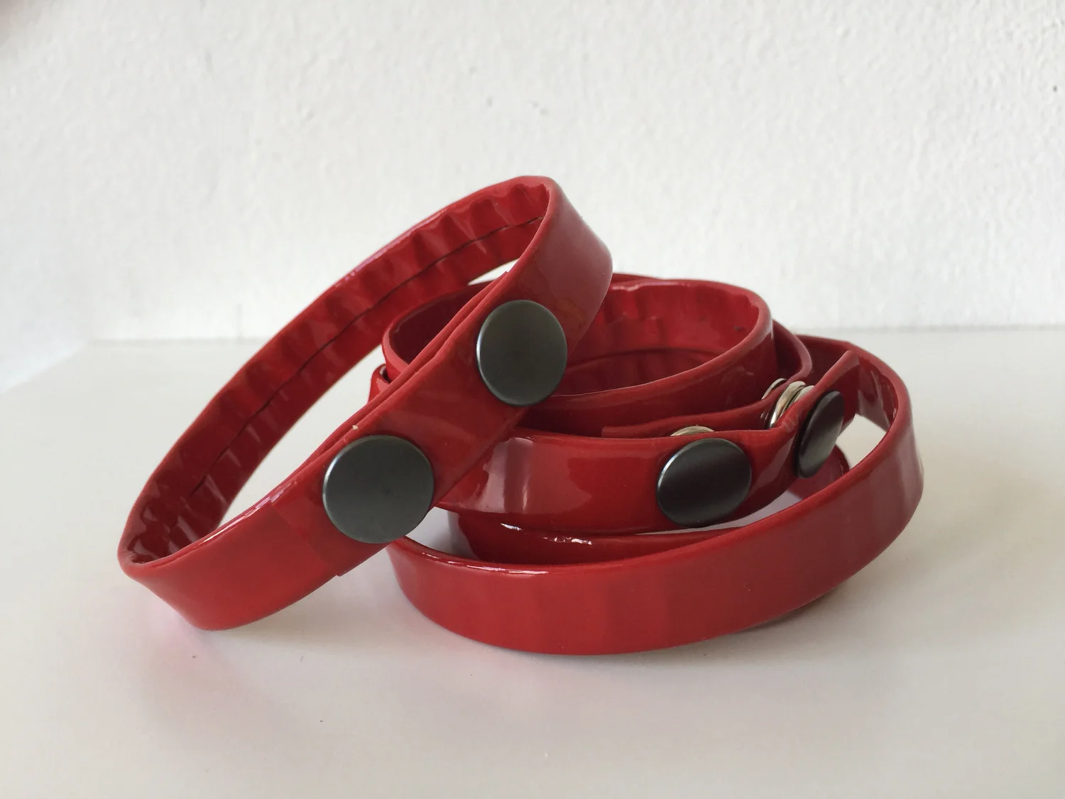 red patent leather bracelet — Inna B Projects - Main Image