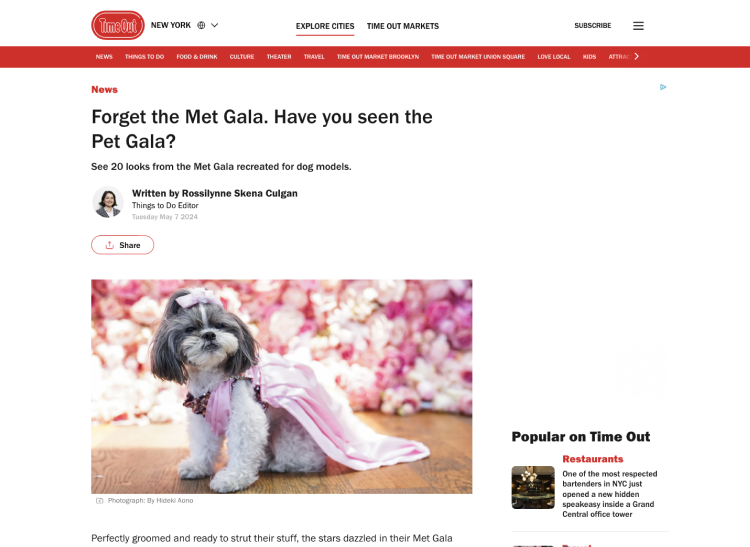 the Pet Gala