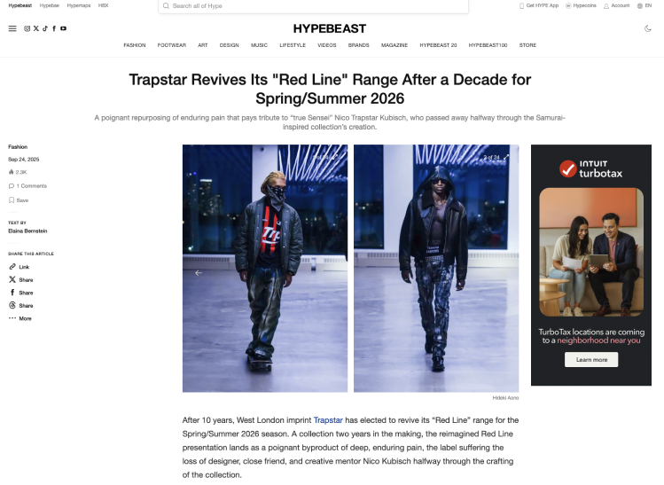 Hypebeast Trapstar