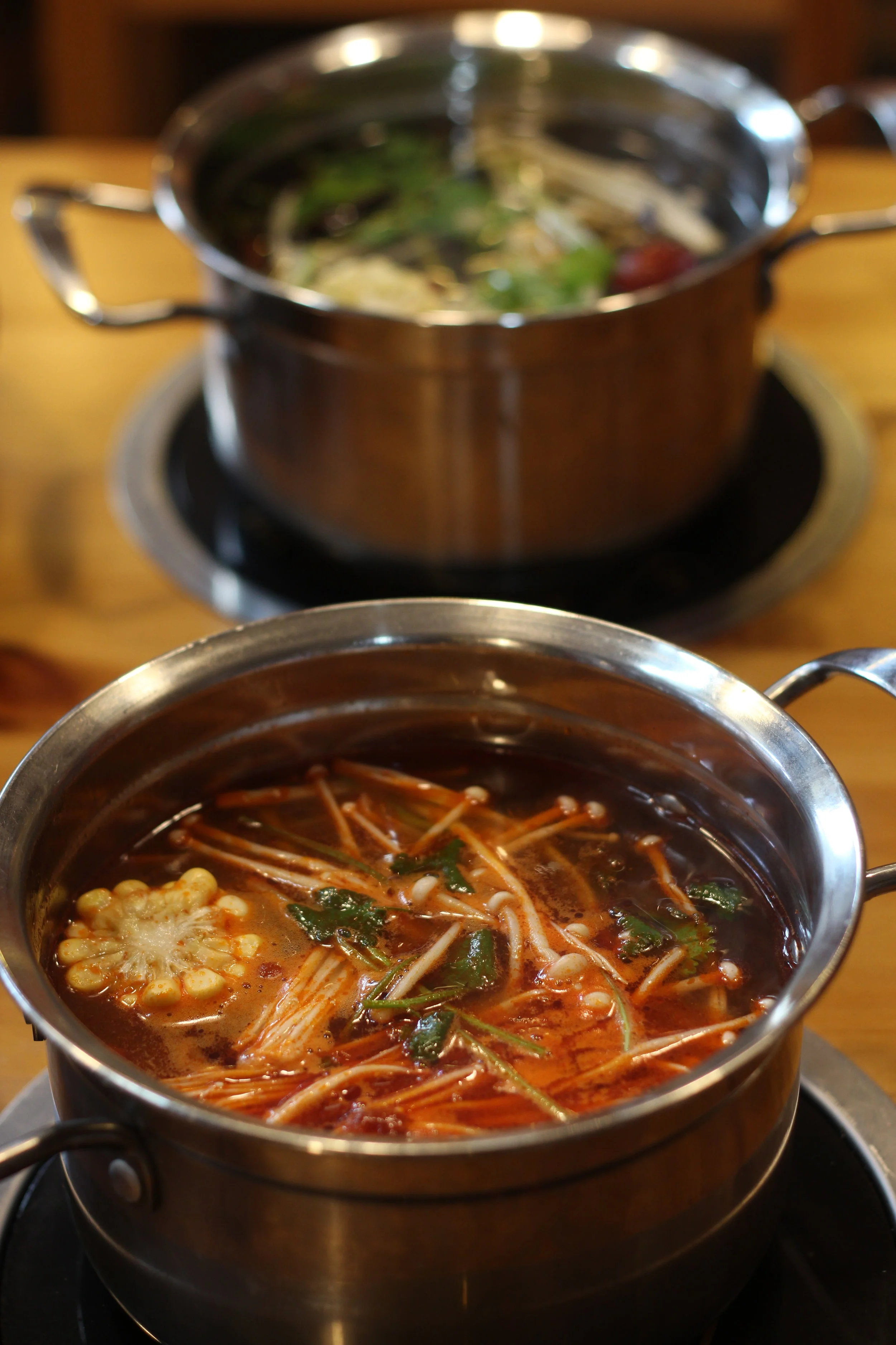 My spicy hot pot is cooking!
