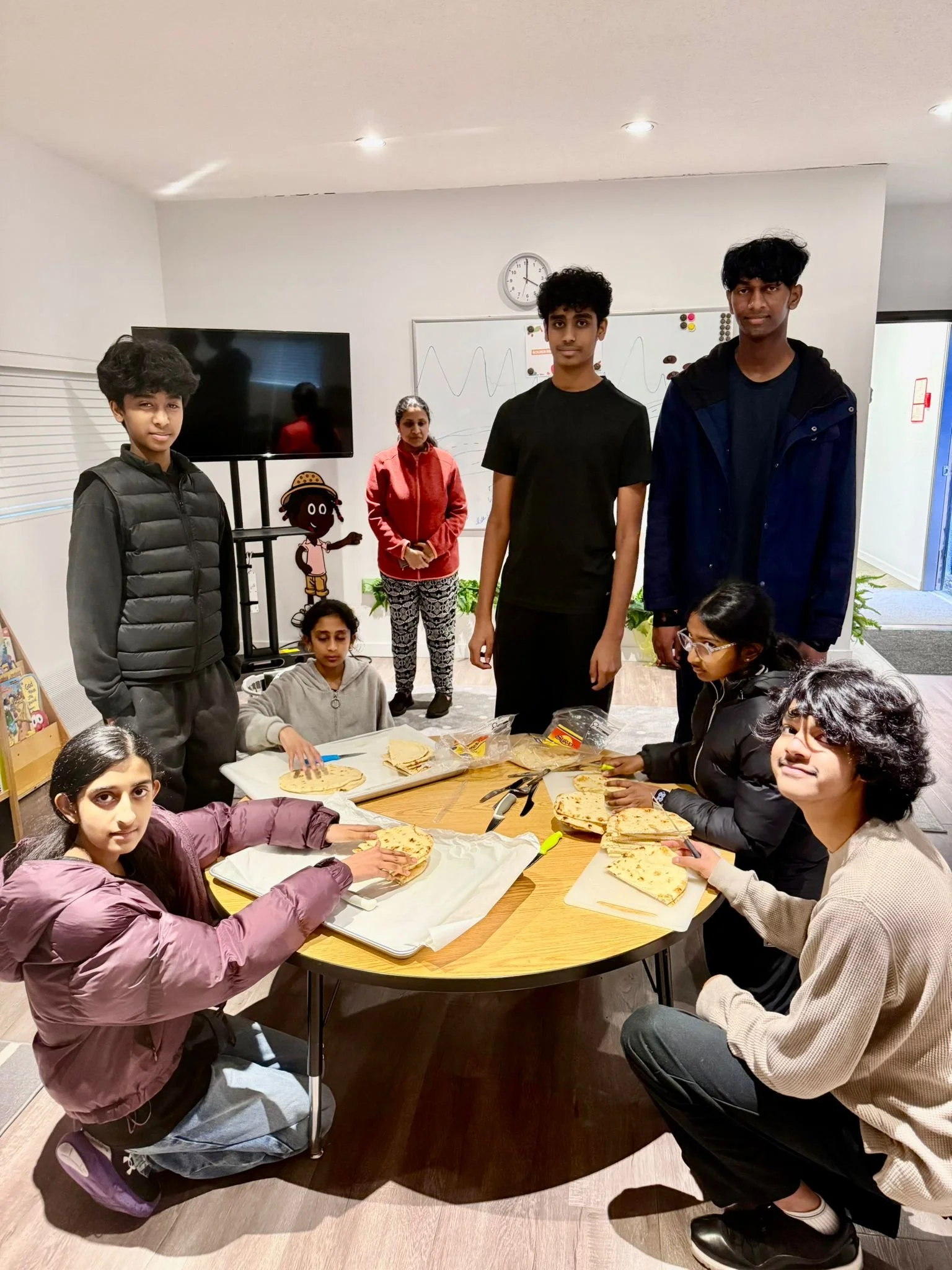 In February 2026, YLSBC youths and parent mentors were in the kitchen to help prepare the hot meals.