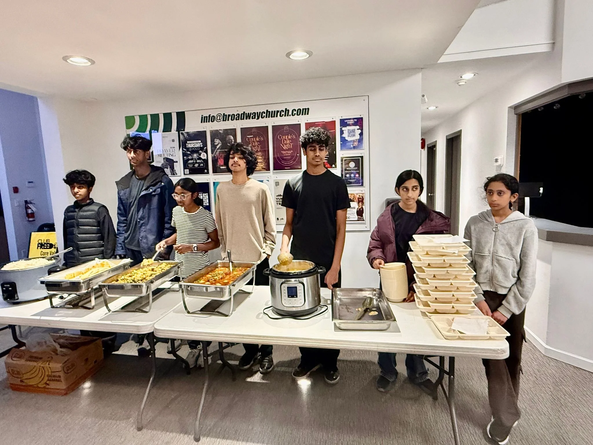 In February 2026, YLSBC youths and parent mentors were in the kitchen to help prepare the hot meals.