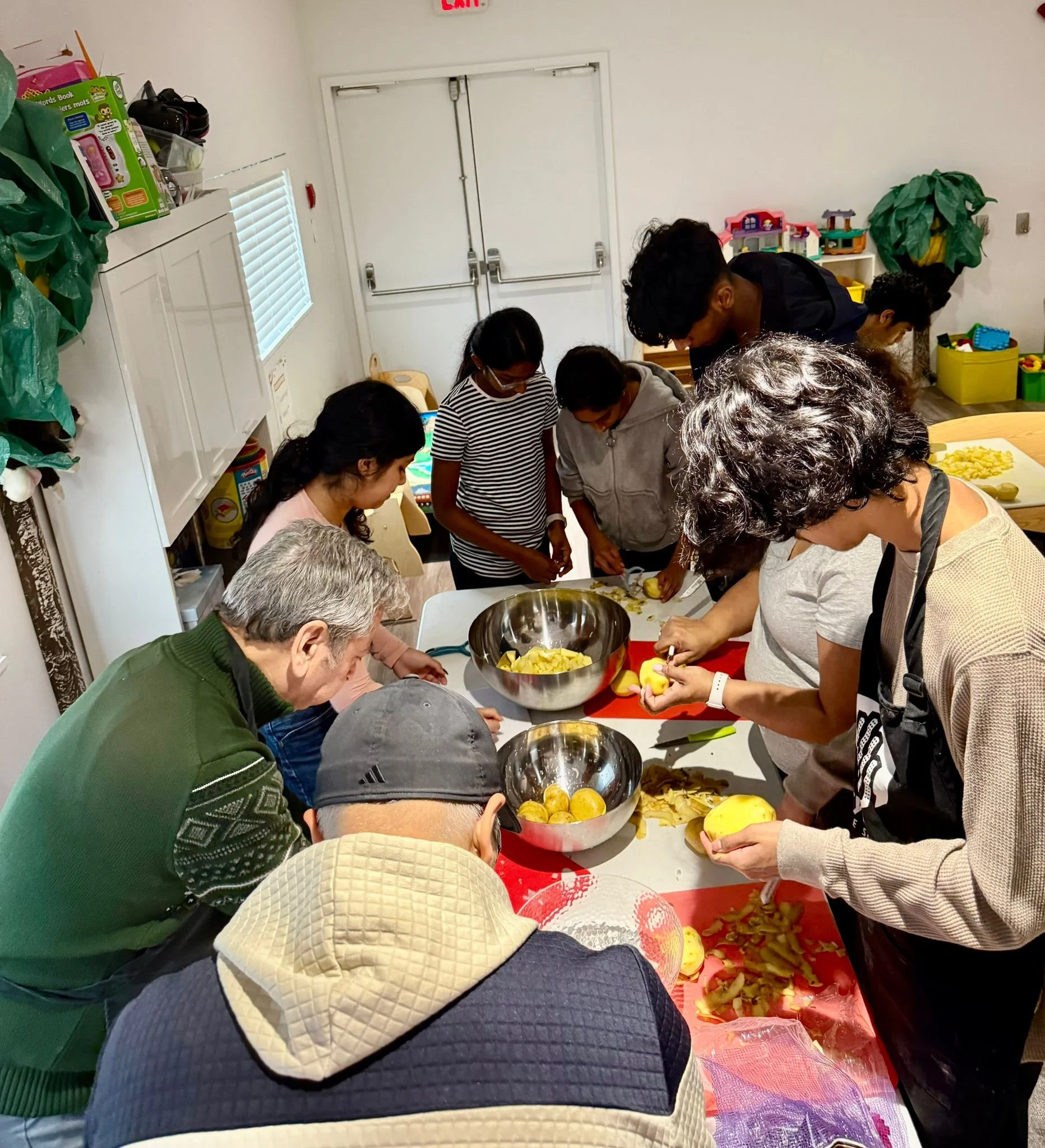 In February 2026, YLSBC youths and parent mentors were in the kitchen to help prepare the hot meals.
