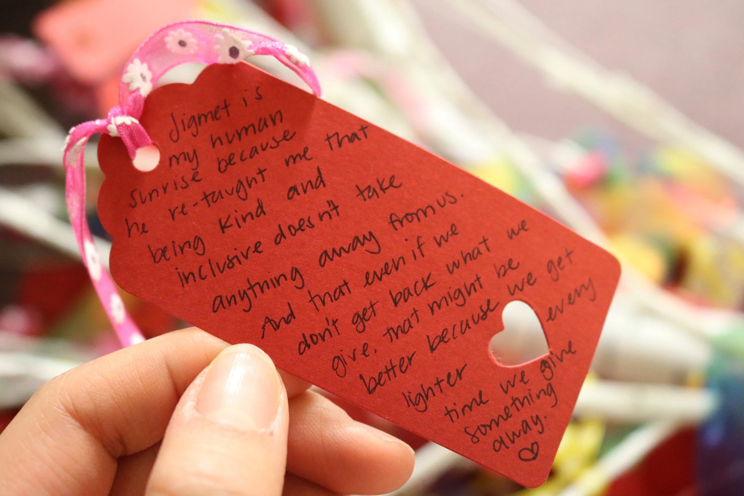    Jigmet is my human sunrise because he re-taught me that being kind and inclusive doesn’t take anything away from us. And that even if we don’t get back what we give, that might be better because we get lighter every time we give something away.   