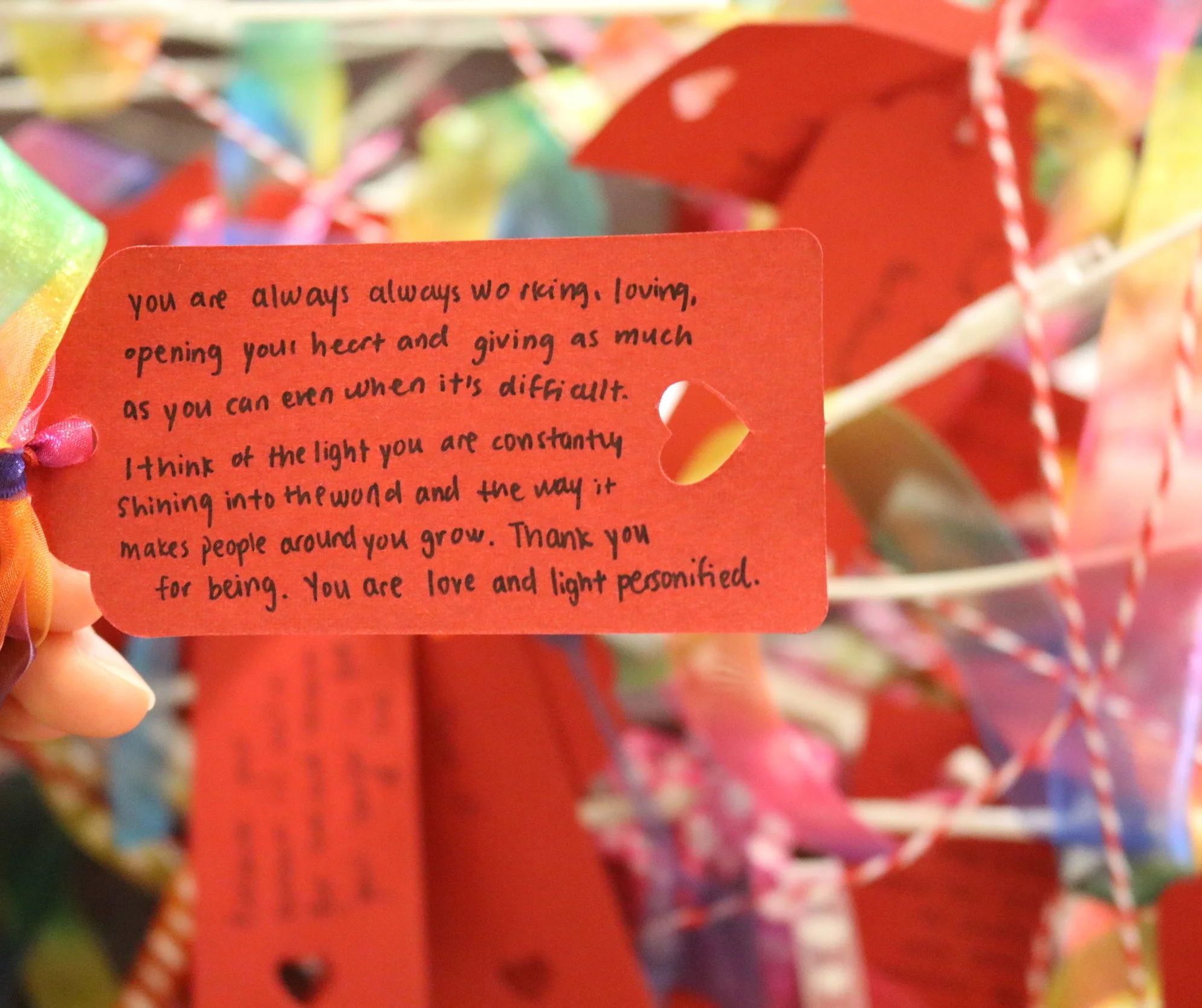    You are always always working, loving, opening your heart and giving as much as you can even when it’s difficult. I think of the light you are constantly shining into the world and the way it makes people around you grow. Thank you for being. You 