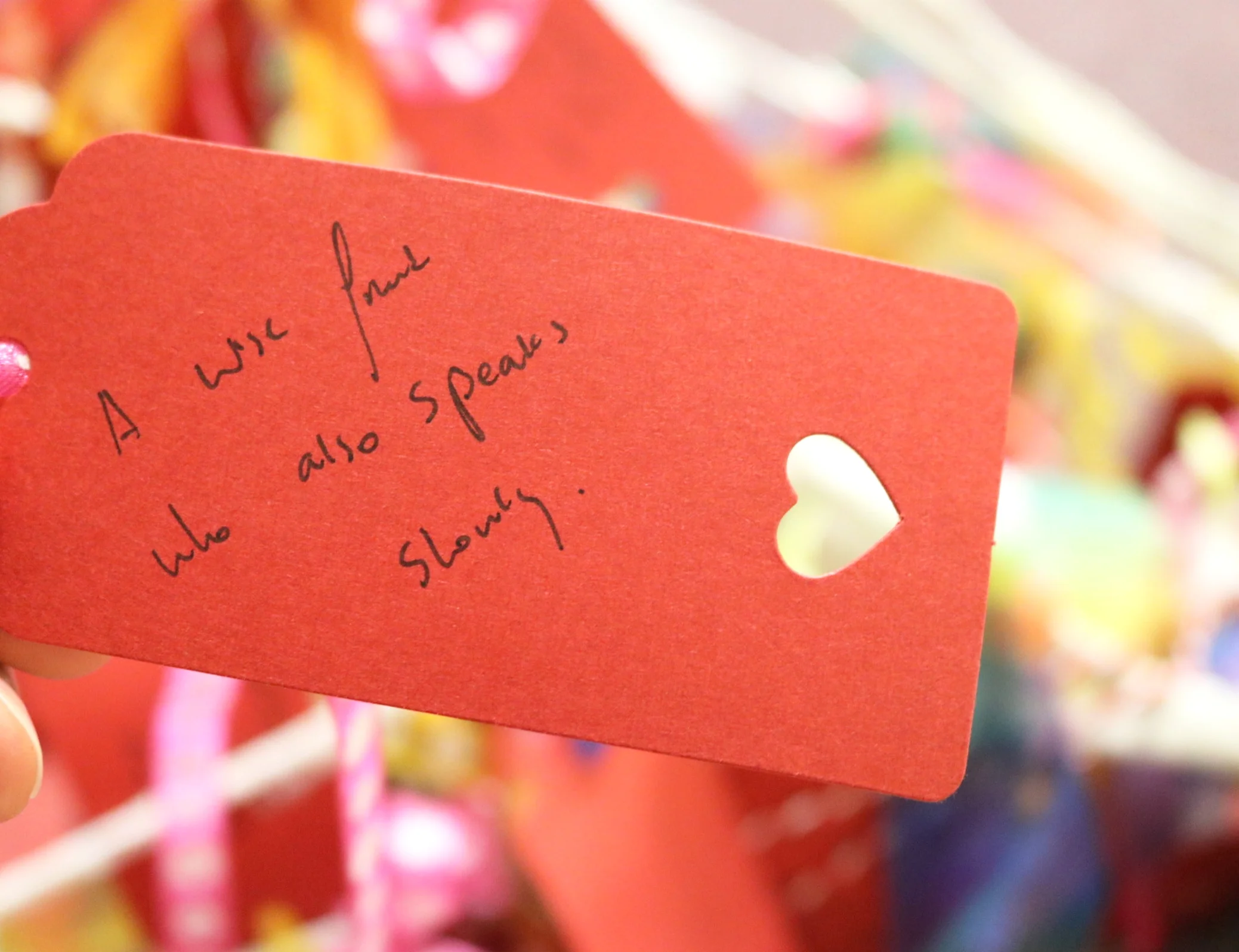    A wise friend who also speaks slowly.   