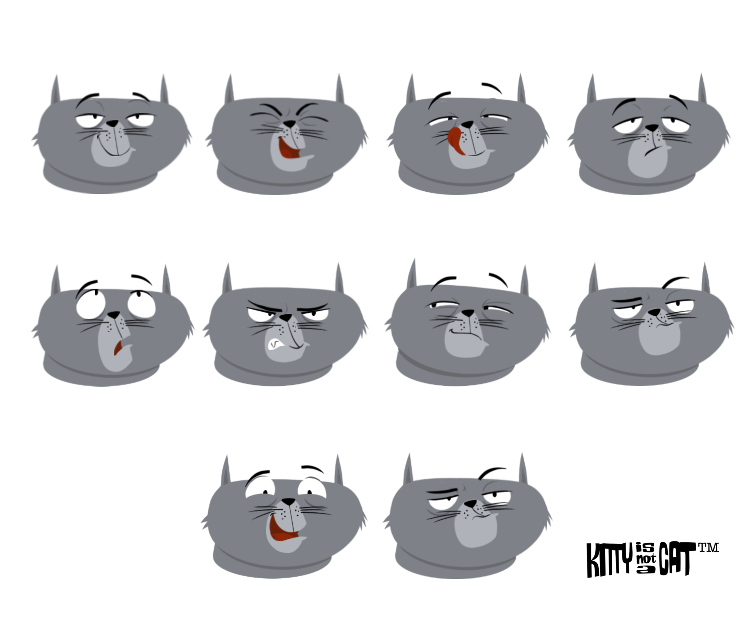 Free iMessage Stickers — Kitty Is Not a Cat