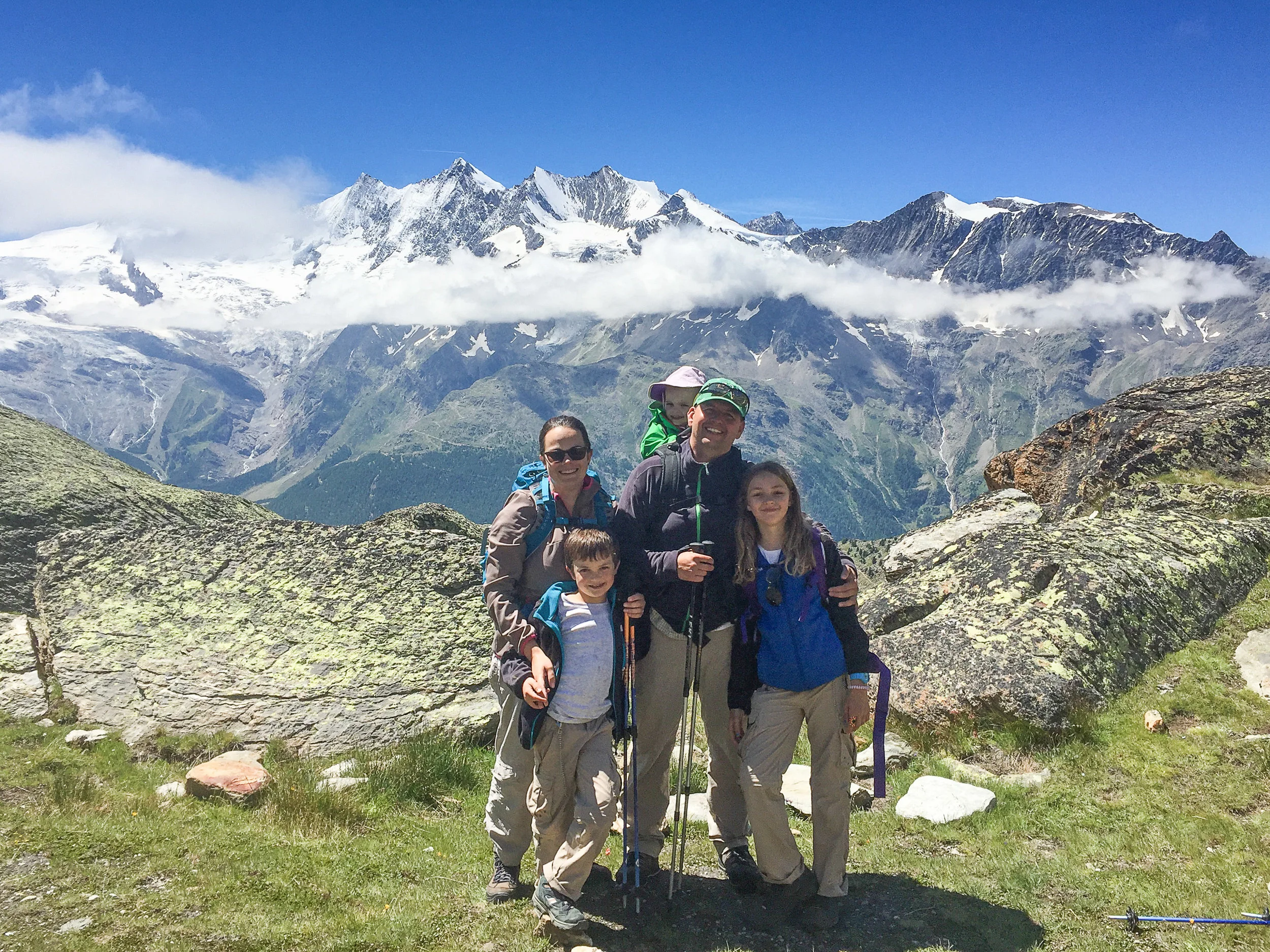 Saas Fee, a great Family friendly hiking region.