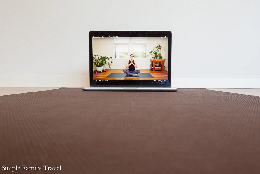 My daily appointment with Adriene - I love her Yoga programme. 
