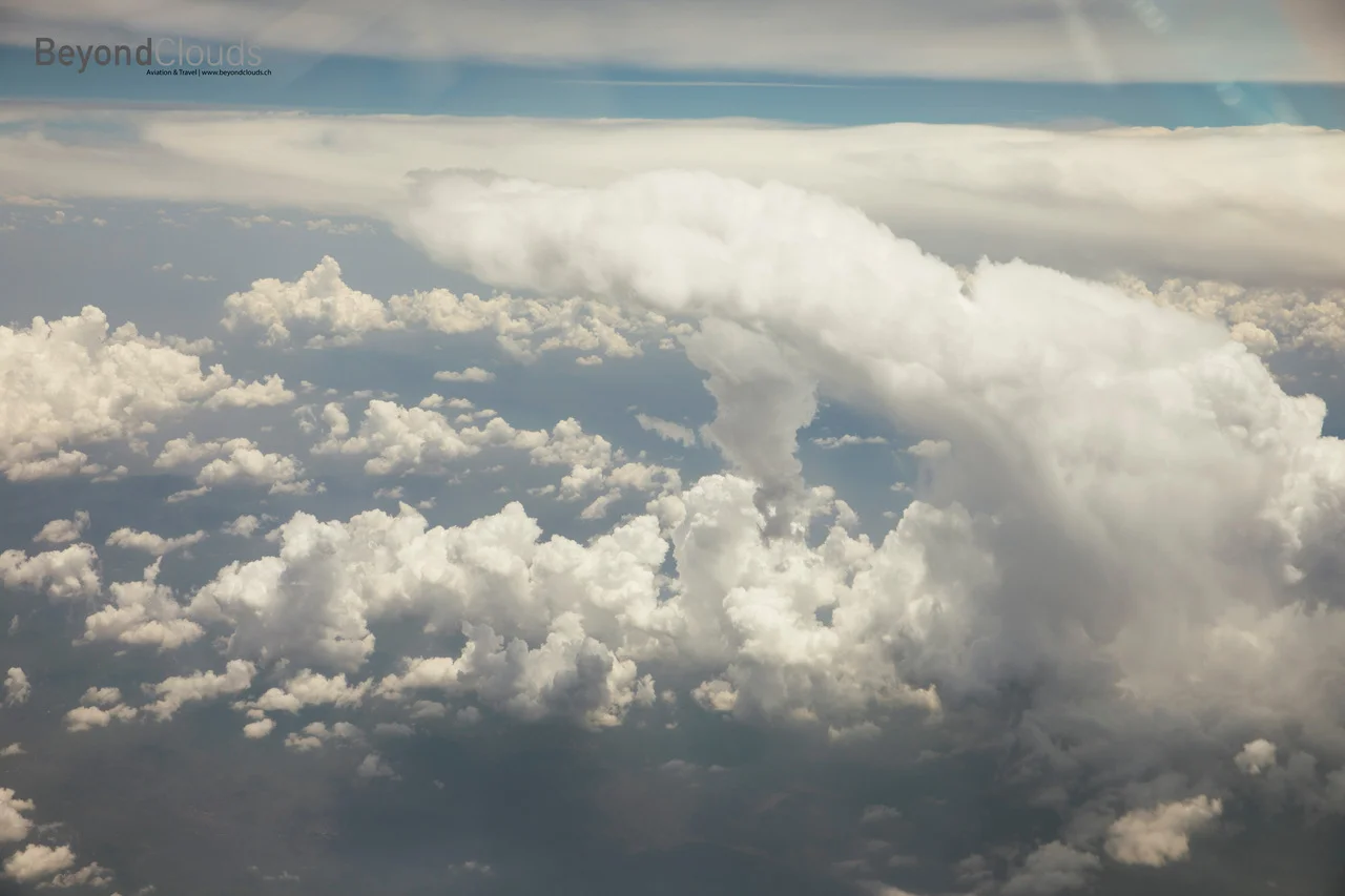 And this is what you would see looking out of the window. Can you recognize some of the weather depicted on the radar?