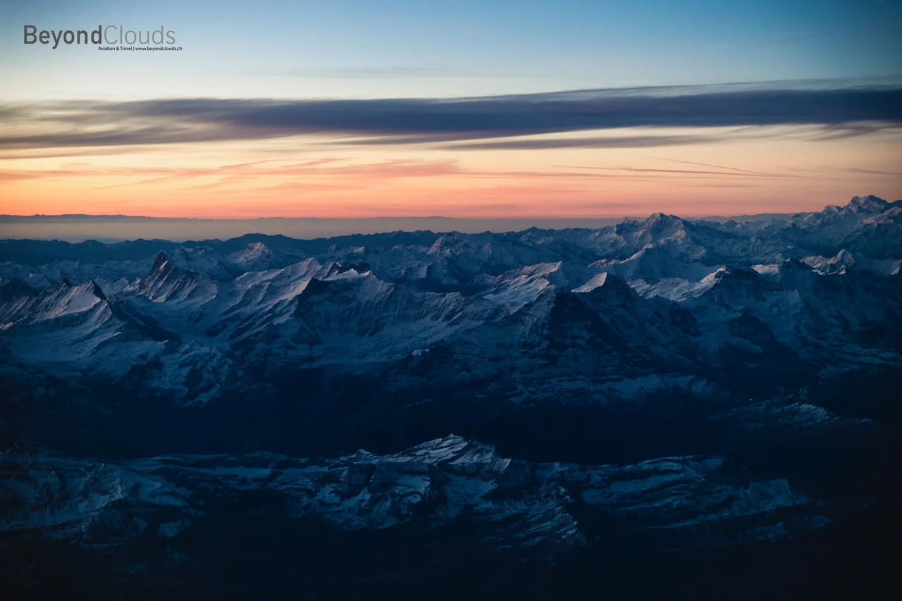A beautiful early morning takes us along the Swiss alps. Can you name the mountains we are seeing to our left?