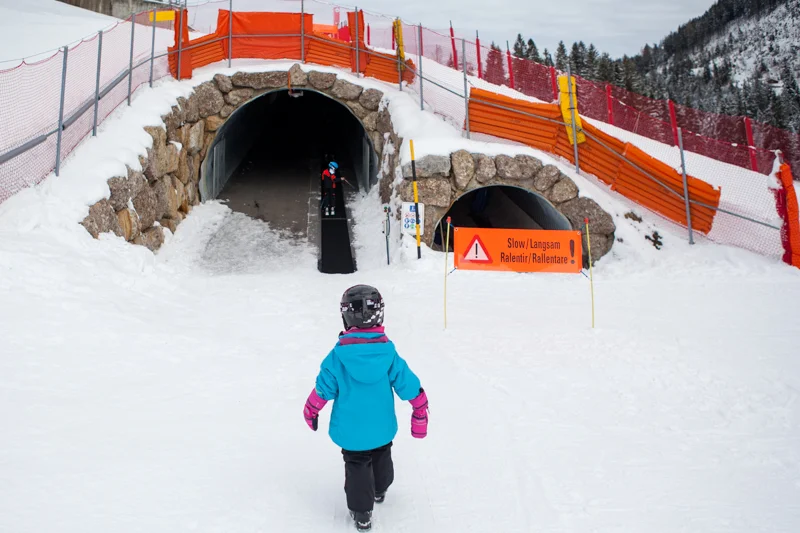 No more walking up to the Gondola! The new magic carpet takes you right up to the Gondola.