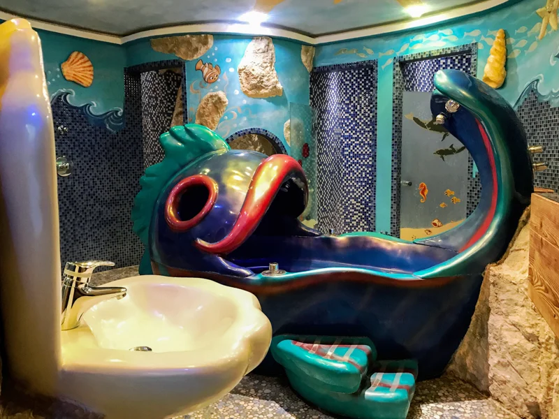 No kid will ever complain about taking a shower at this campground