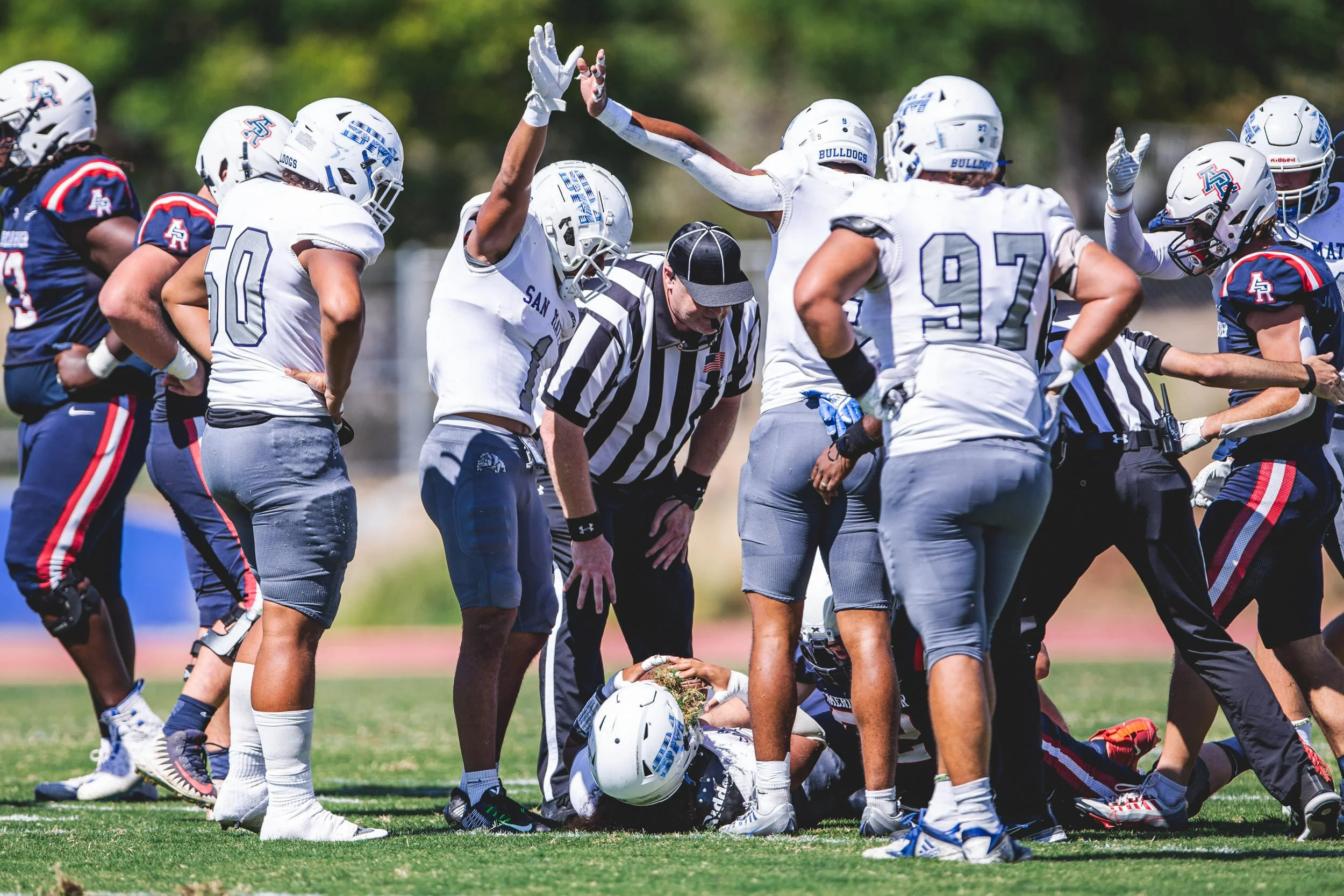 q1 7-0 CSM1:19force fumble by CSM#96, recovered by CSM#42