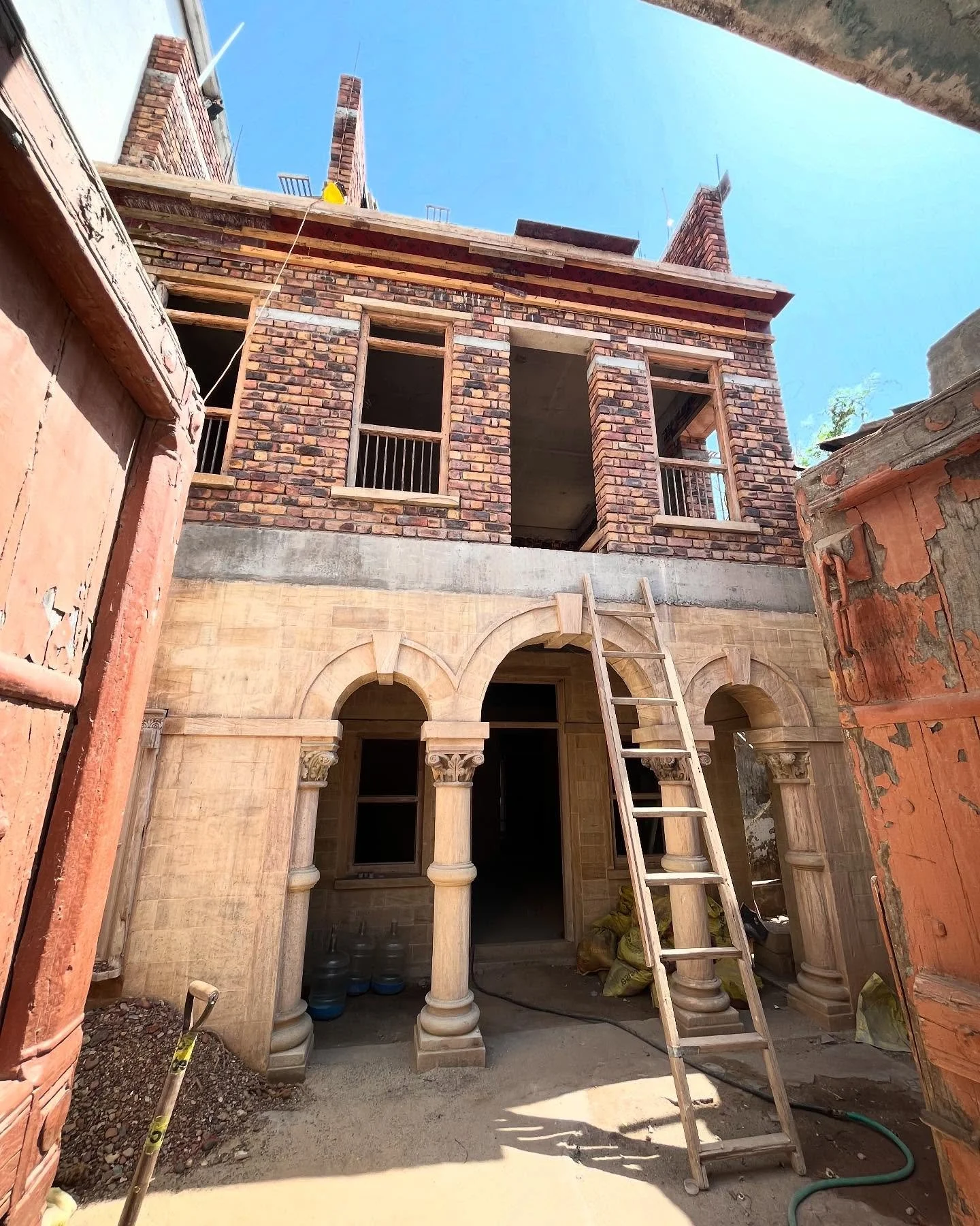 Here&rsquo;s a peek of the extension we are building at The Bhuj House. The adjoining plot once belonged to distant relatives, Meher and Aloo, is now being reconstructed and incorporated into our home. We are collaborating with architects Hemen Sangh