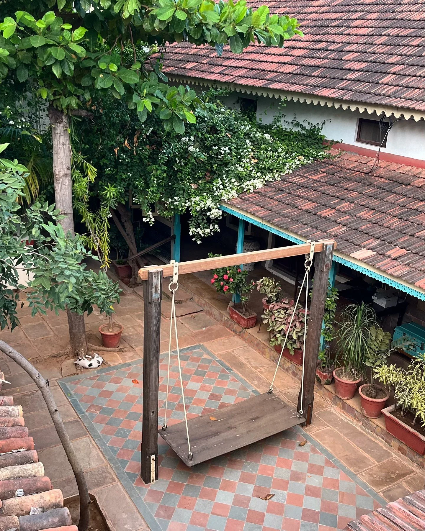 Cloudy sunset evenings on the terrace at The Bhuj House 😌🧡🌤️ 
#heritagehomestay #bhujhomestay #indianhomestay #terraceevenings