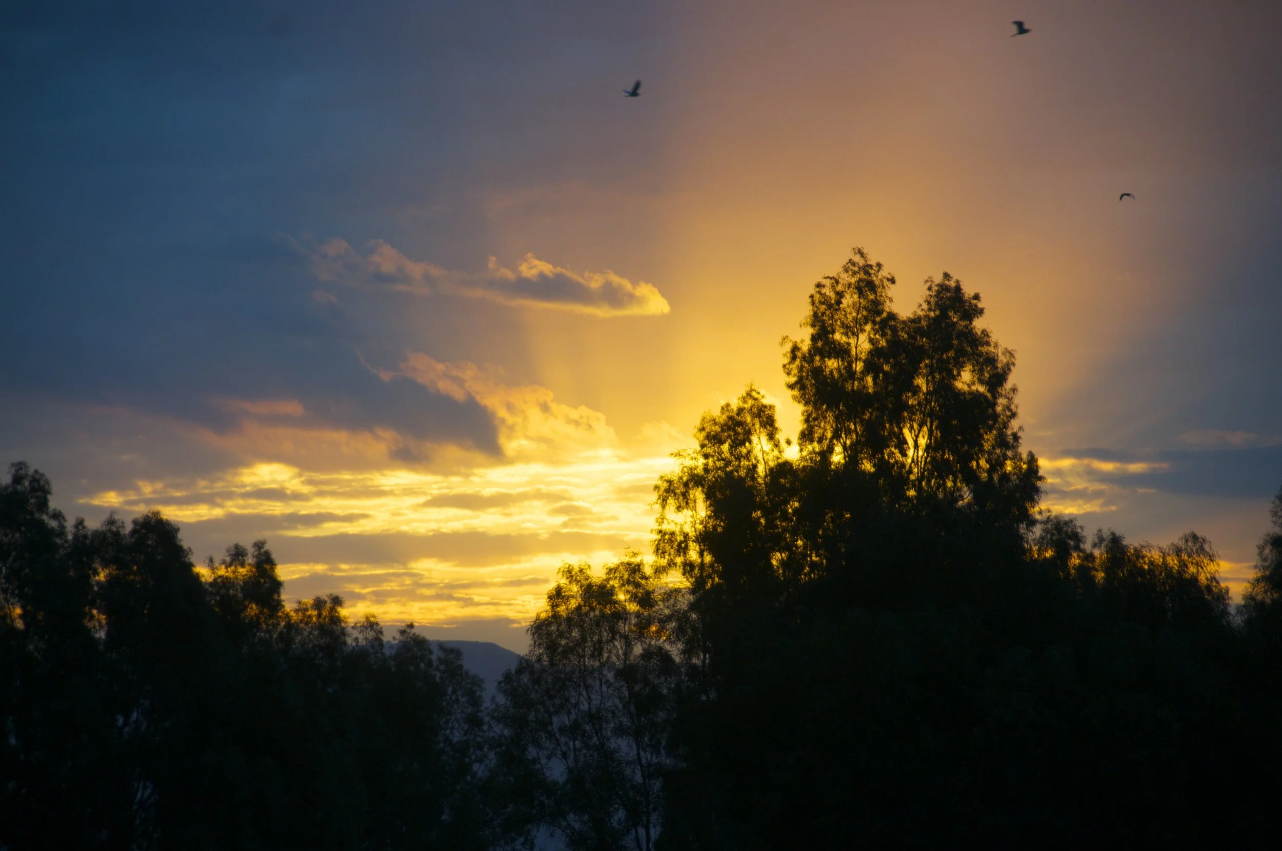 Skies from the viewpoint of Caesarea Philippi