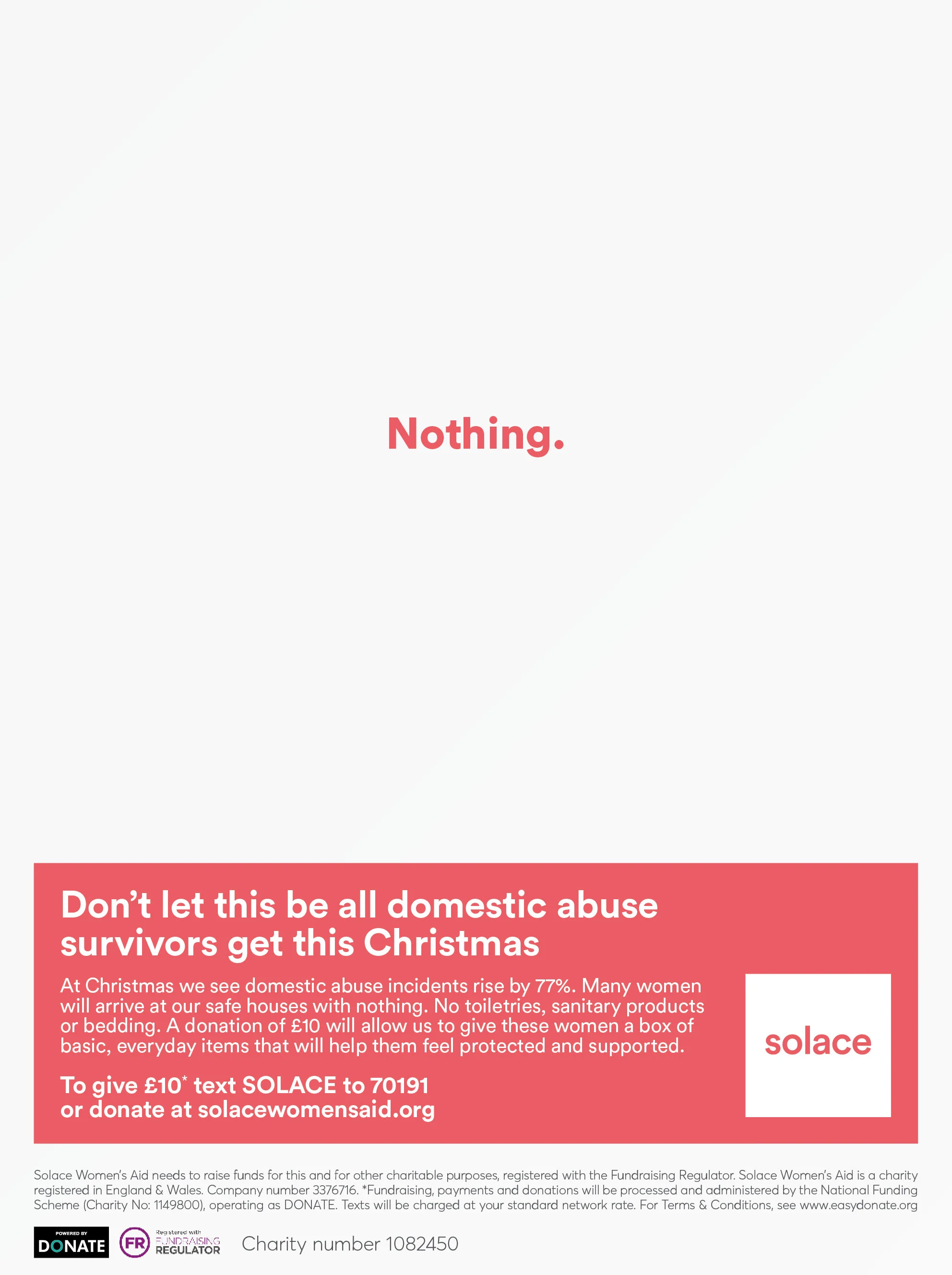 #WomenWith Nothing Press Ad
