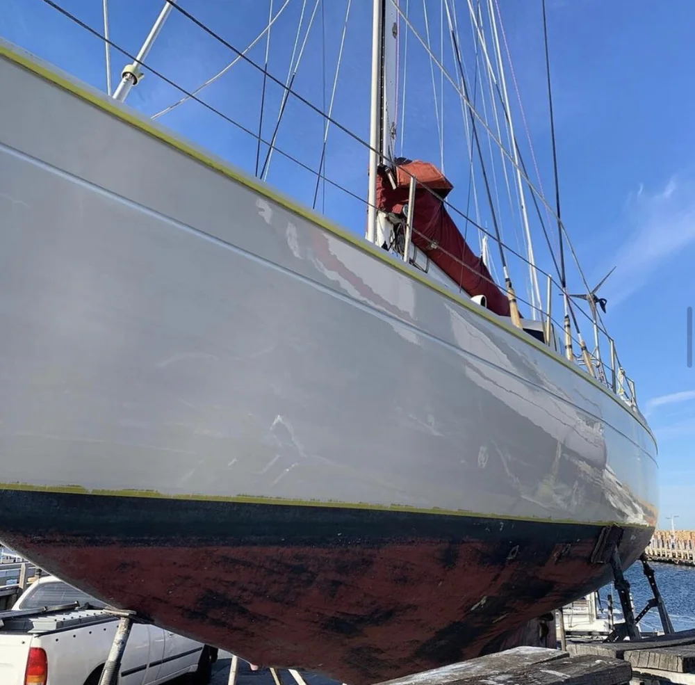 Precision 17 Vivo restored, refinished and back on the water with a new canopy
