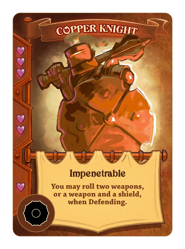 Feeling out the Copper Knight
