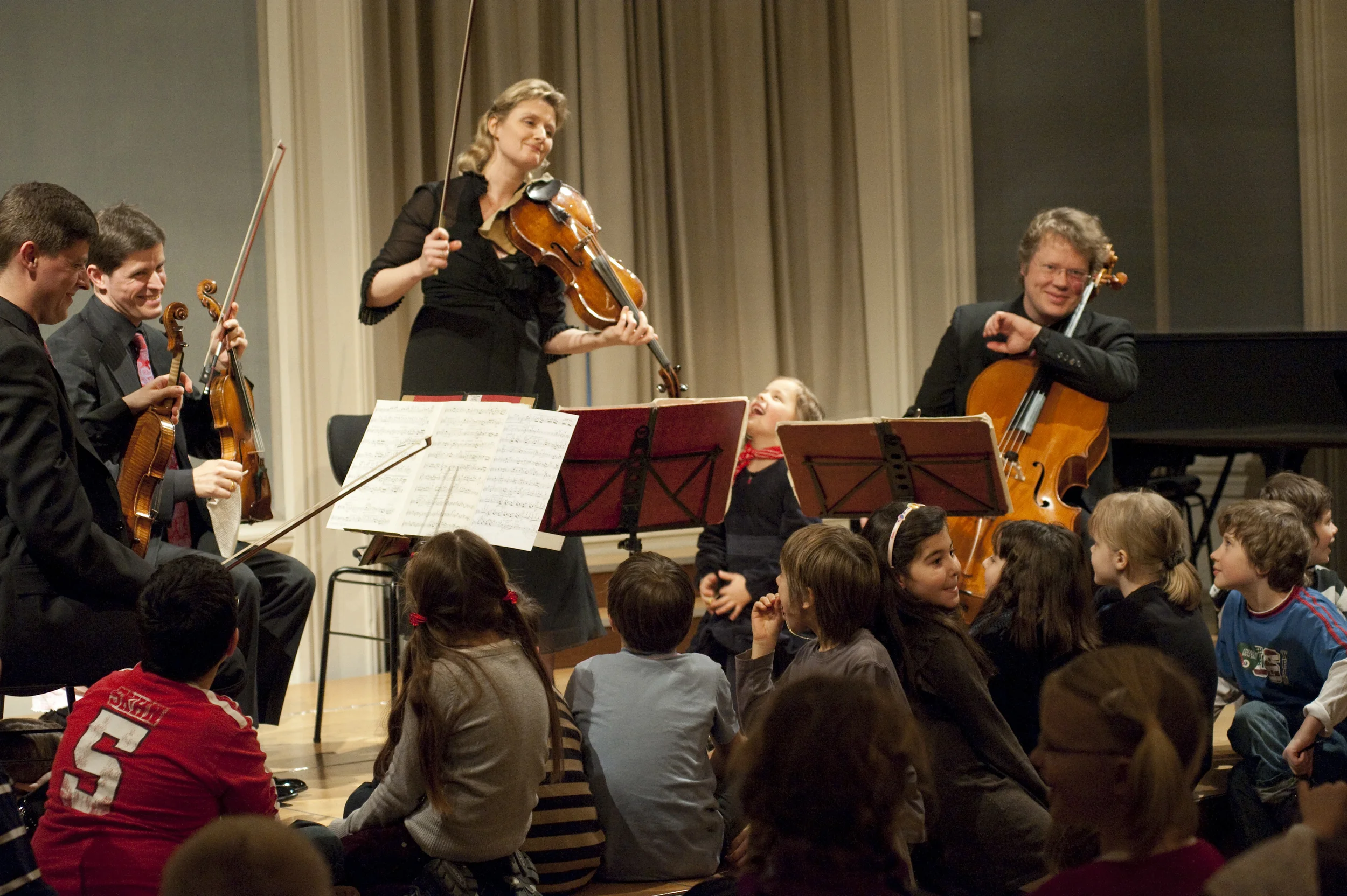 Performing for children at the Bayerische Akademie der Schönen Künste