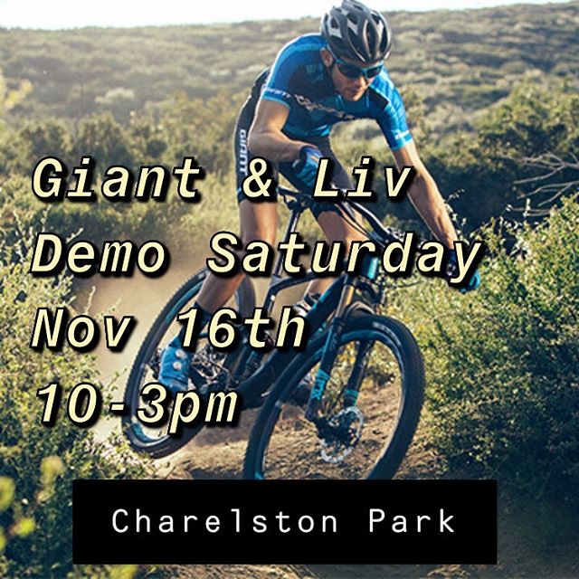 @giantbicycles @giantbicyclesusa DEMO happening at Charleston Park.  Going to be a GREAT day of riding rad bikes. Hope to see you there. #demoday #demodays #gianttrance #ridegiant