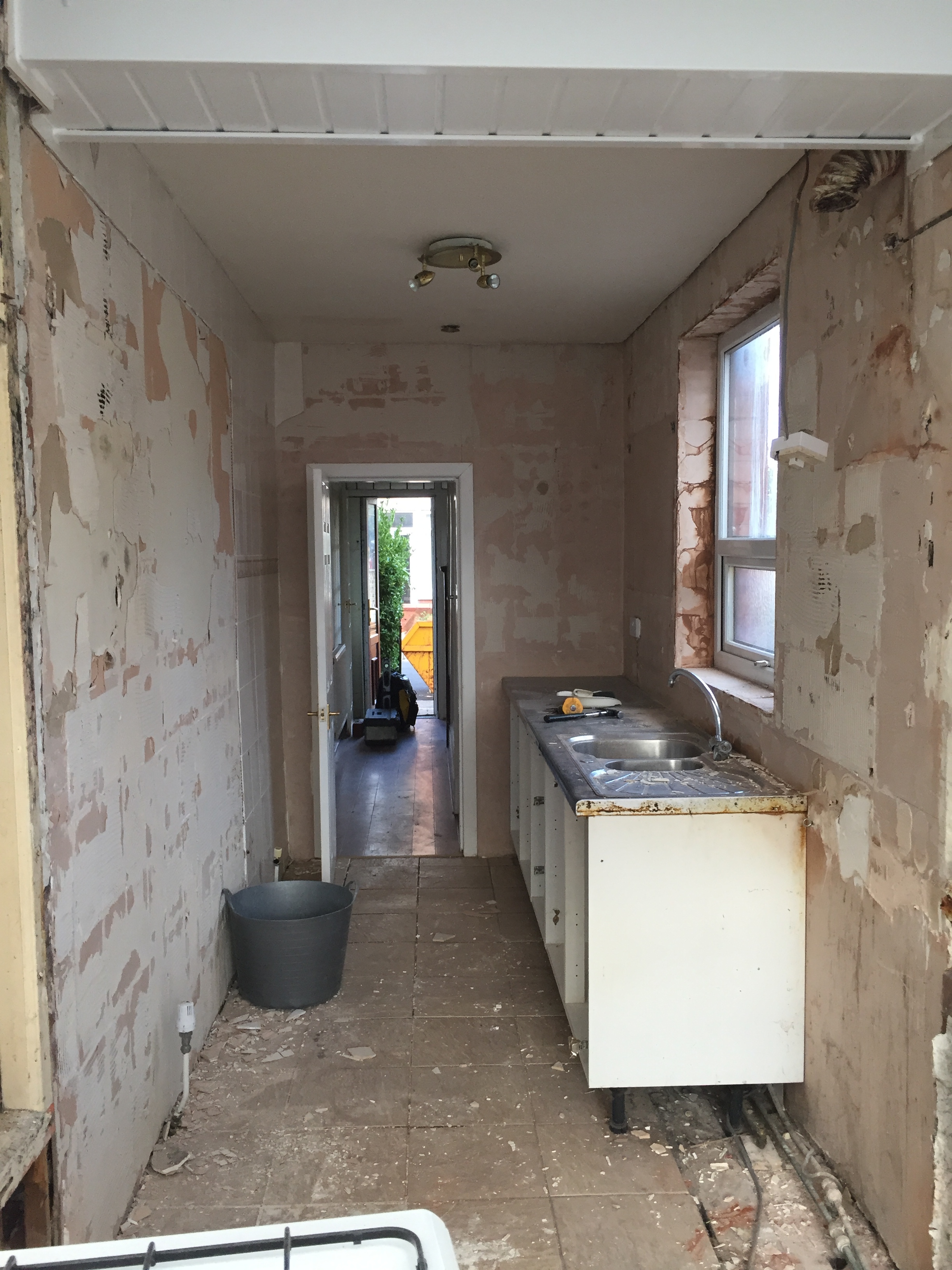 Tiles stripped, units removed