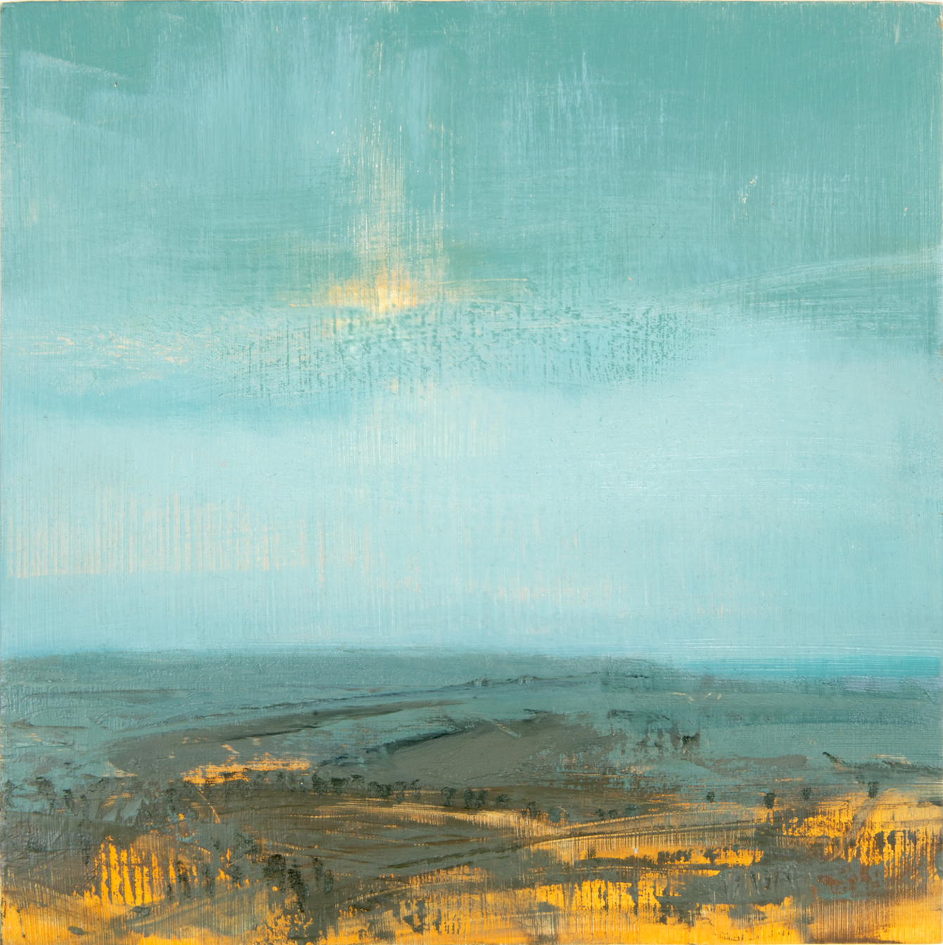  Title: Sussex Landscape Spring VII Size: 40 x 40 cm Medium: Oil on canvas 