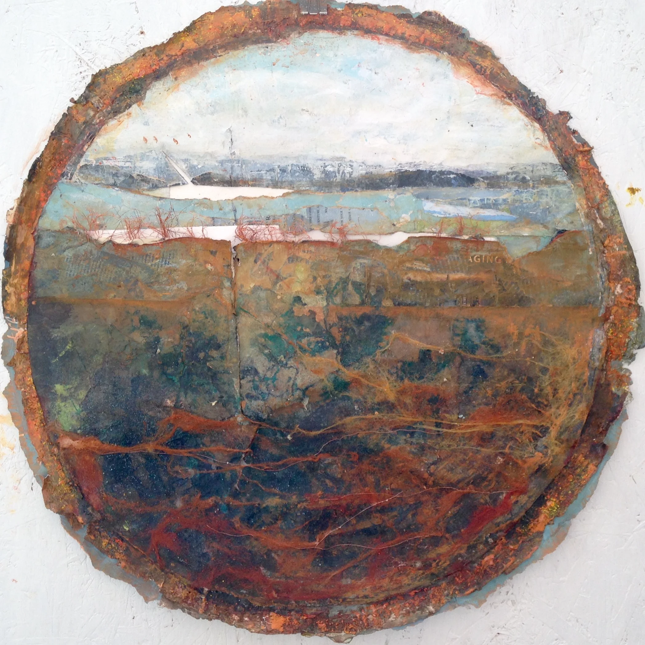 Title: Mid Afternoon Stillness Size: 84 x 84 cm Medium: Mixed media  