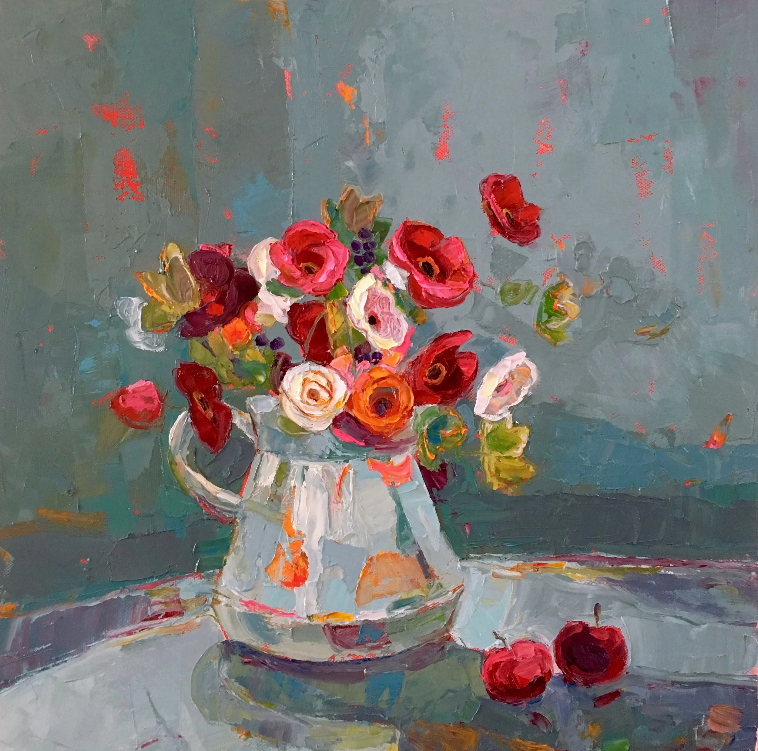  Title: Rich in Enamel Size: 40 x 40 cm Medium: Oil on canvas SOLD 