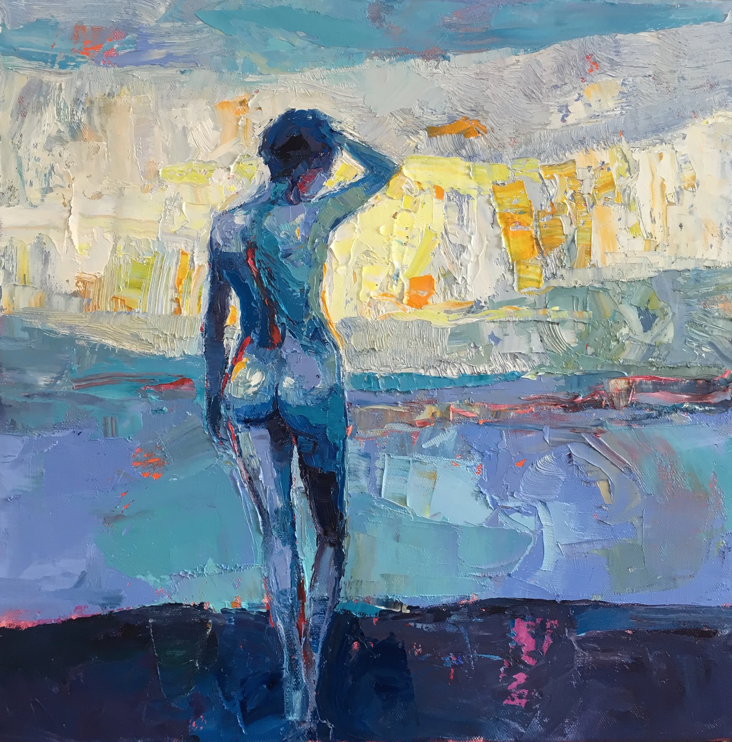  Title: Early Dawn Size: 40 x 40 cm Medium: Oil on canvas SOLD  