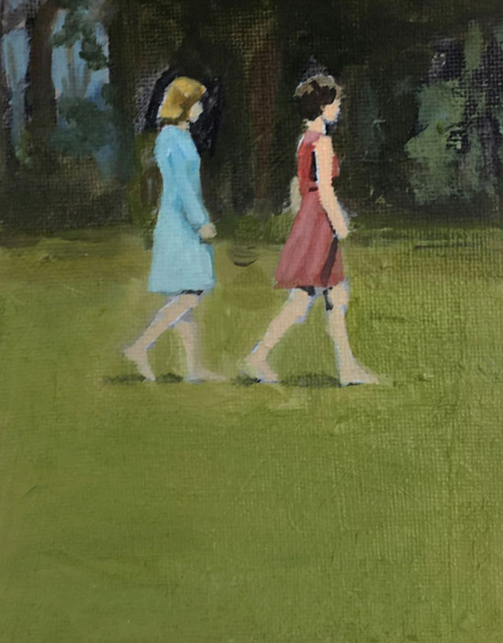 Two Women Walking