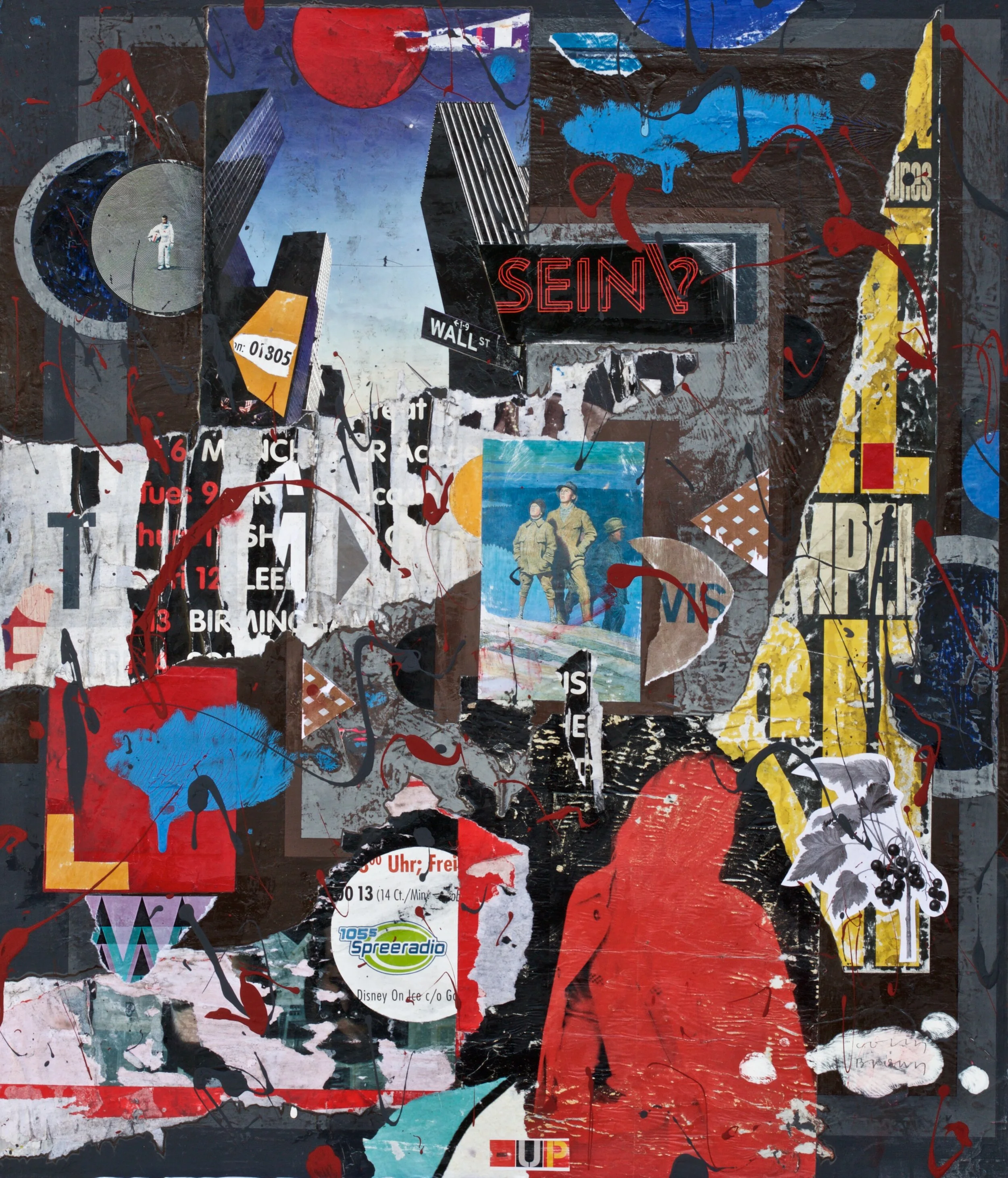 Title: Tightrope  Medium: mixed media on panel  Size: 70 x 60cm  Price: £1750